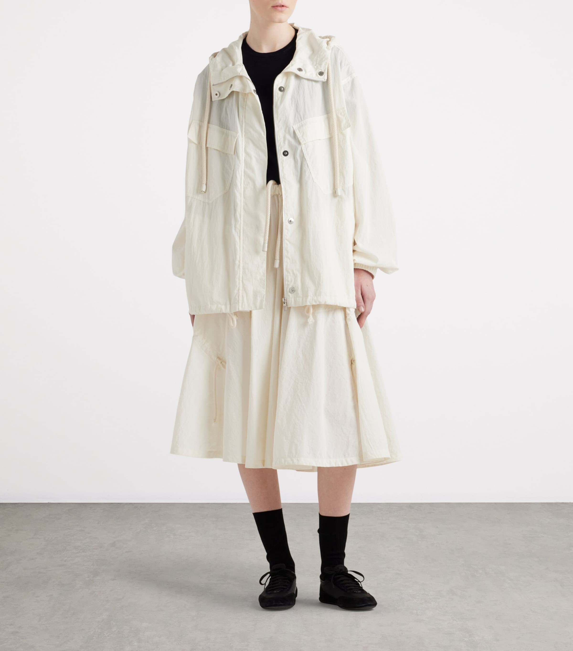 Cotton-Blend Belted Jacket F0304 Image 2