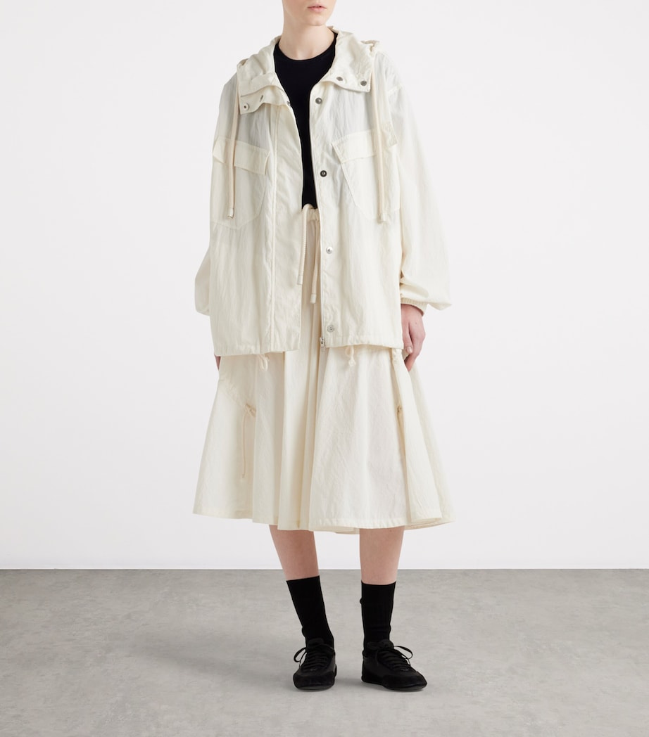 Cotton-Blend Belted Jacket F0304 Image 2