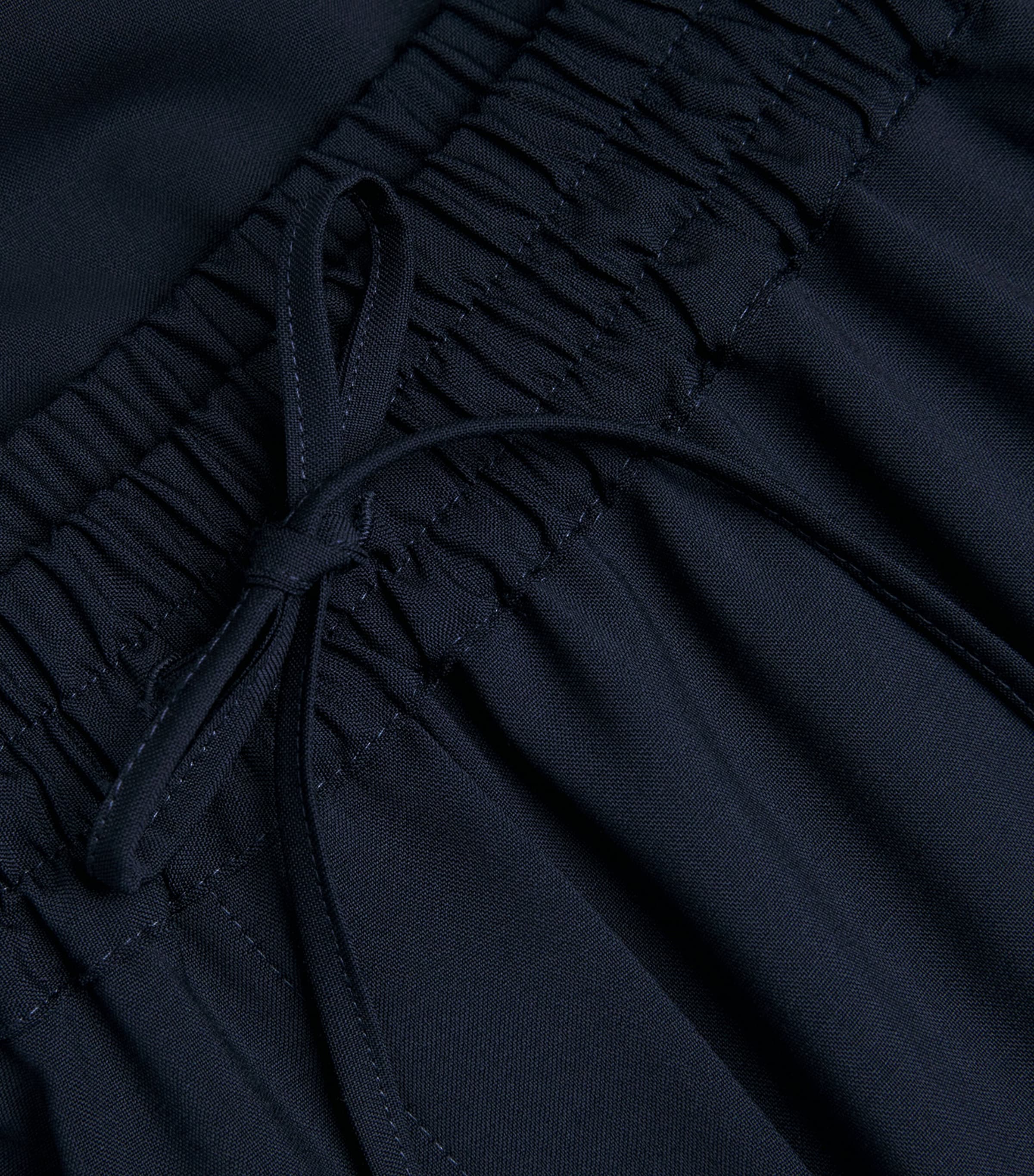 Virgin Wool Wide-Leg Trousers NAVY Image 5