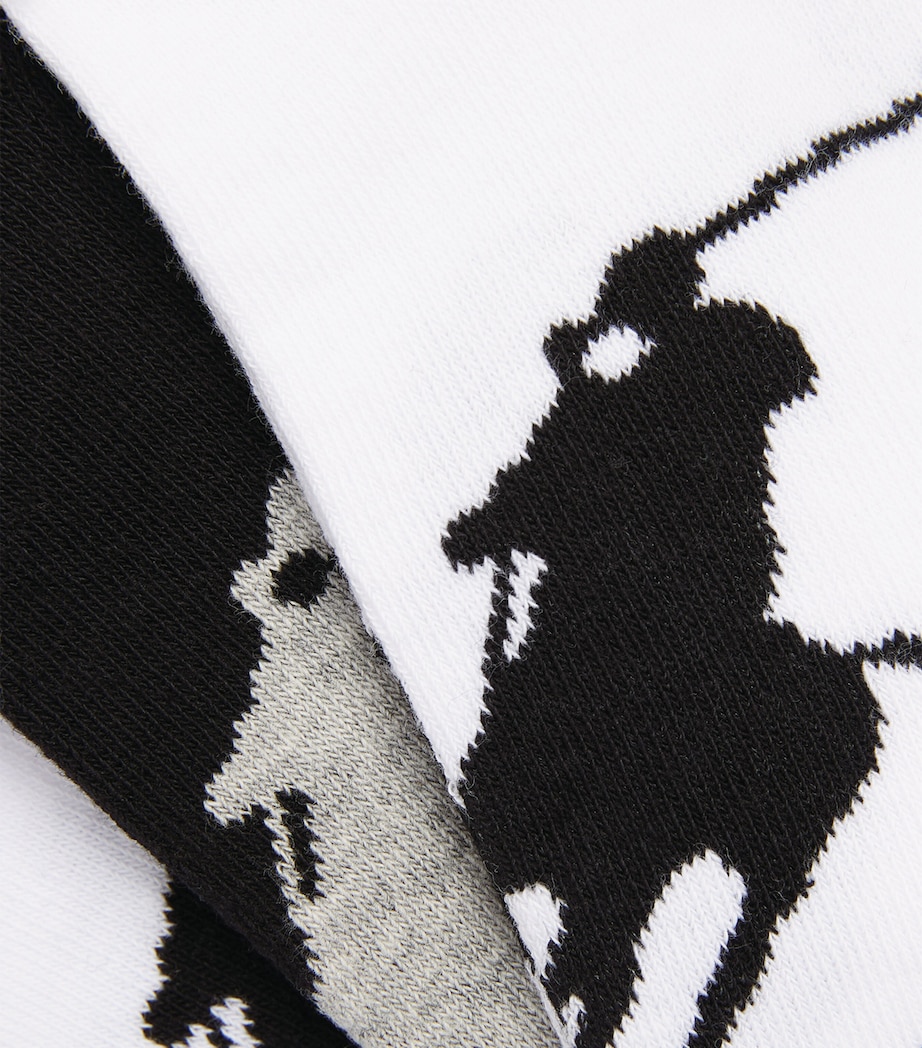 Big Polo Pony Socks (Pack of 3) WHITE Image 2