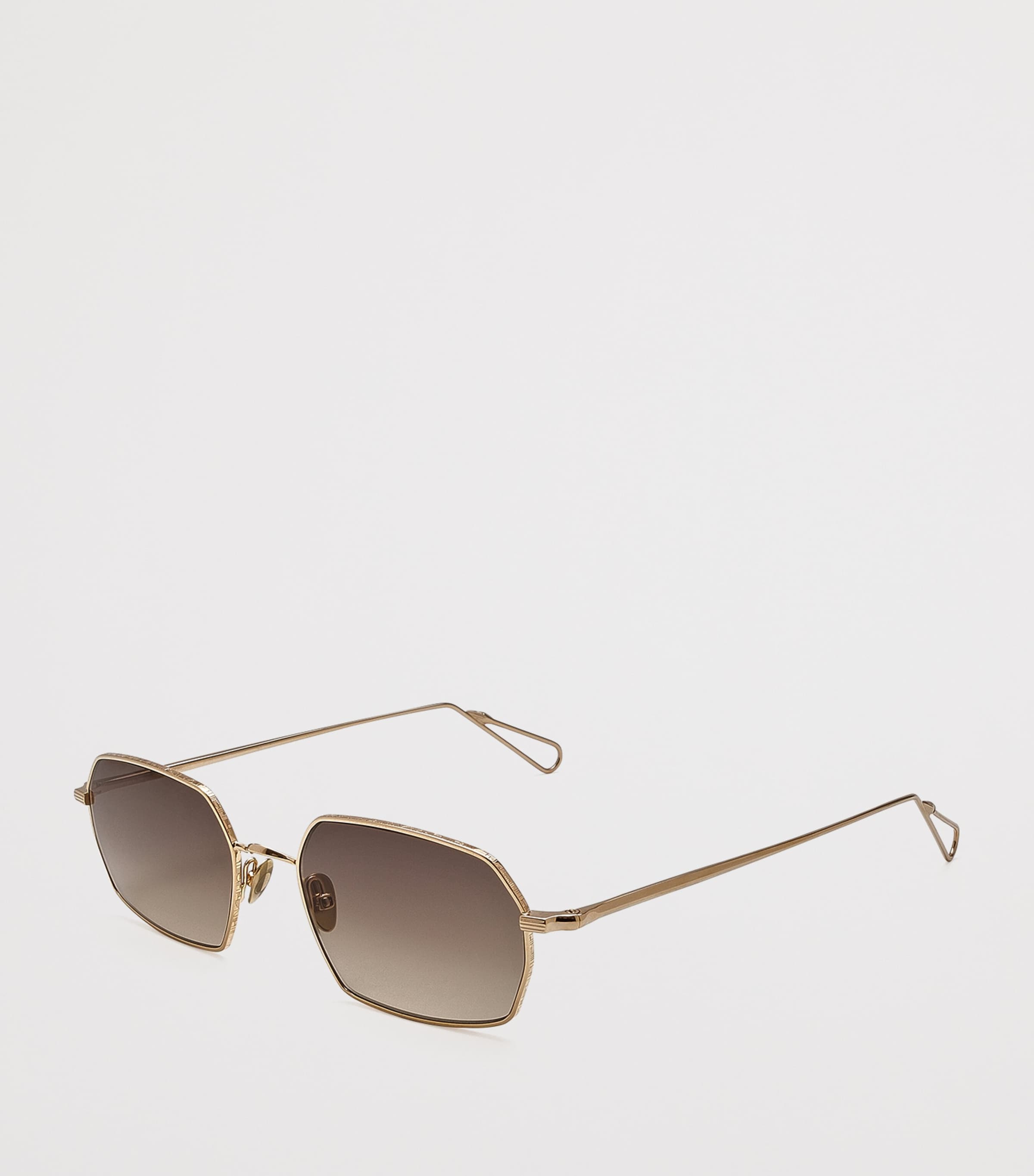 Ahlem Colisee Rectangle Sunglasses Champagn/ Rain Grad Image 2