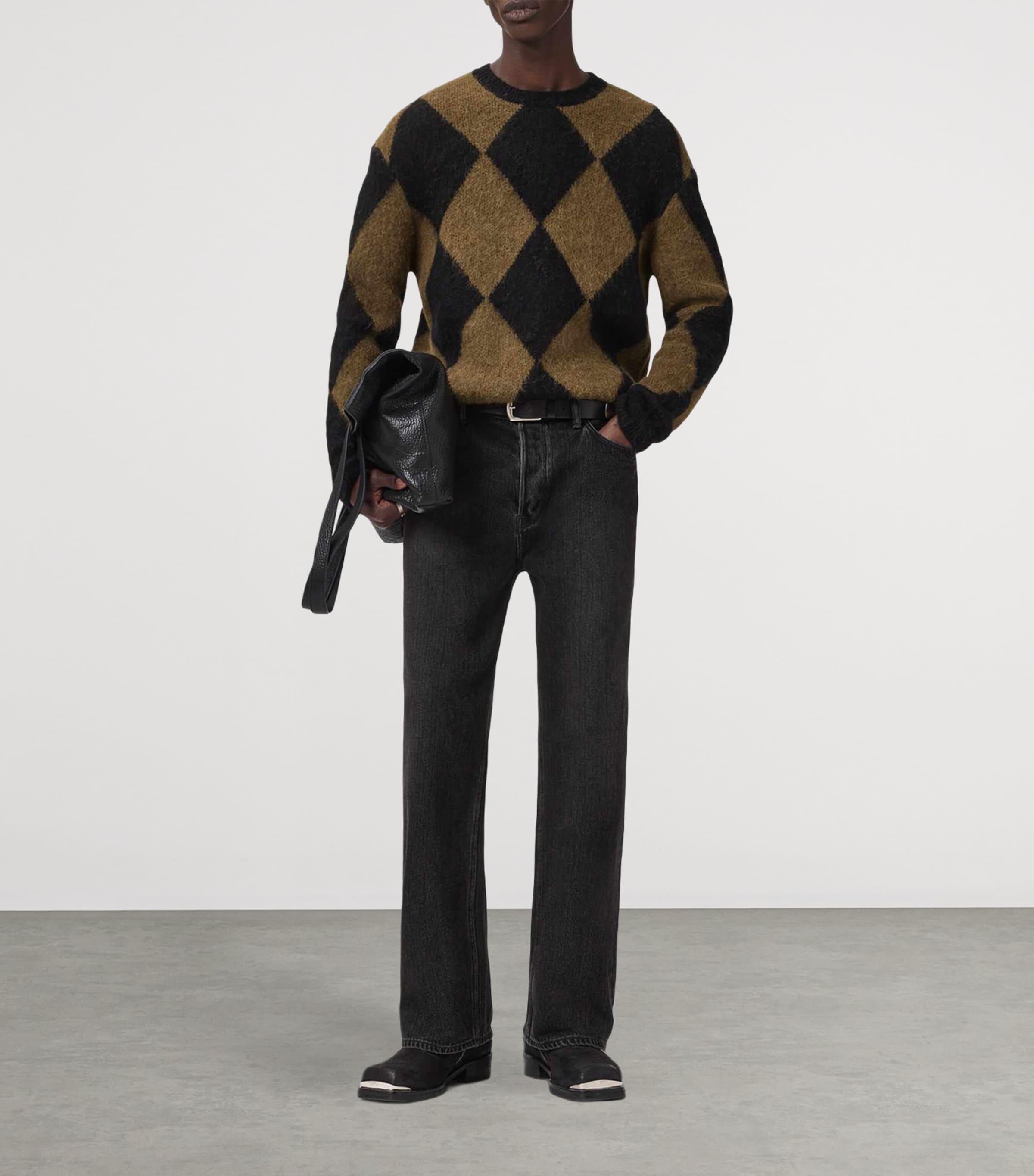 Jacquard Bower Sweater BLACK/BROWN Image 4