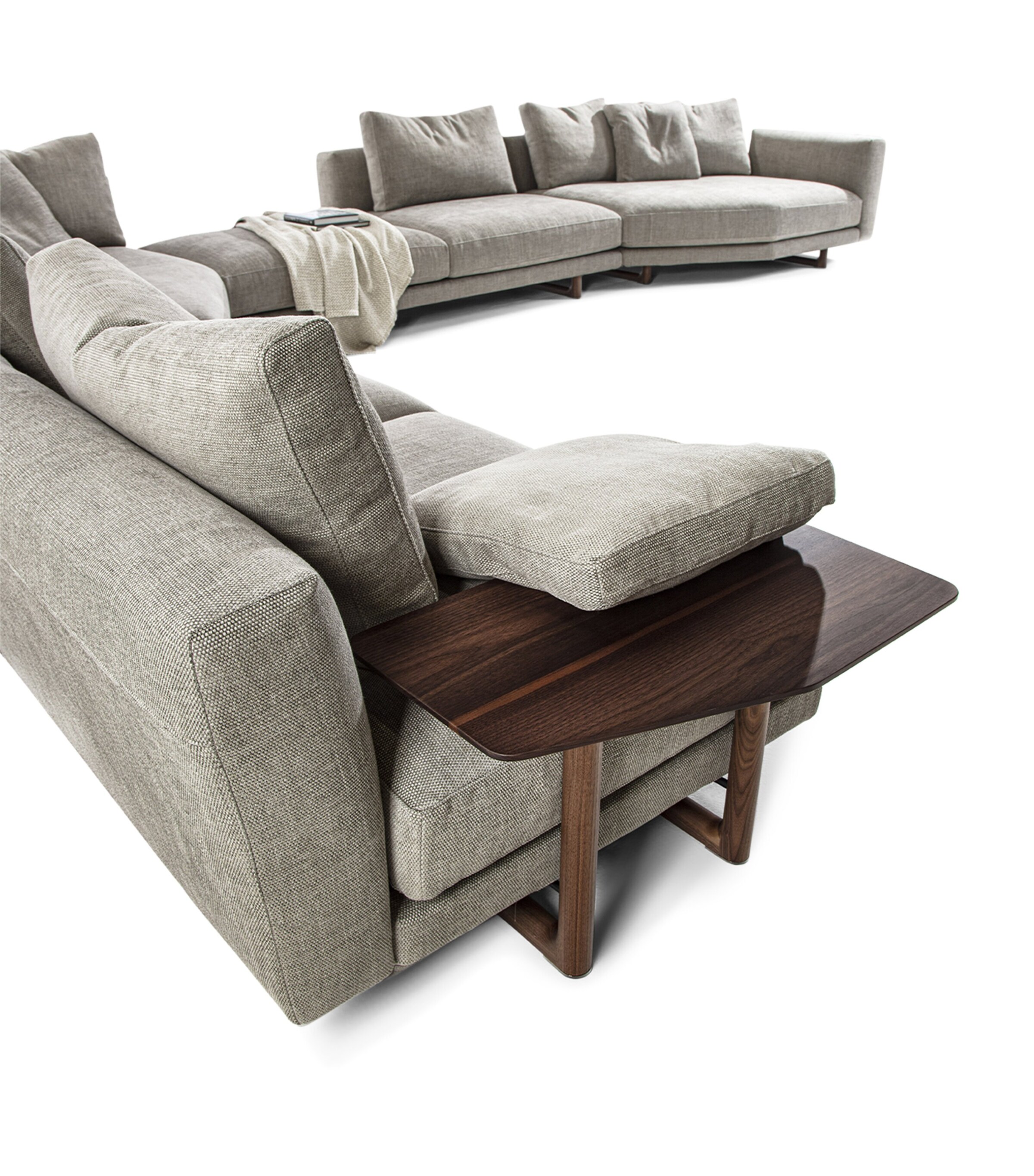 Walnut Abacus Corner Sofa WALNUT Image 2