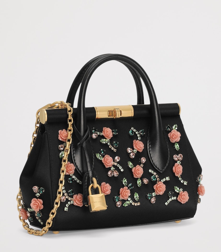 Dolce&Gabbana Embellished Marlene Top-Handle Bag Black/mul Image 3