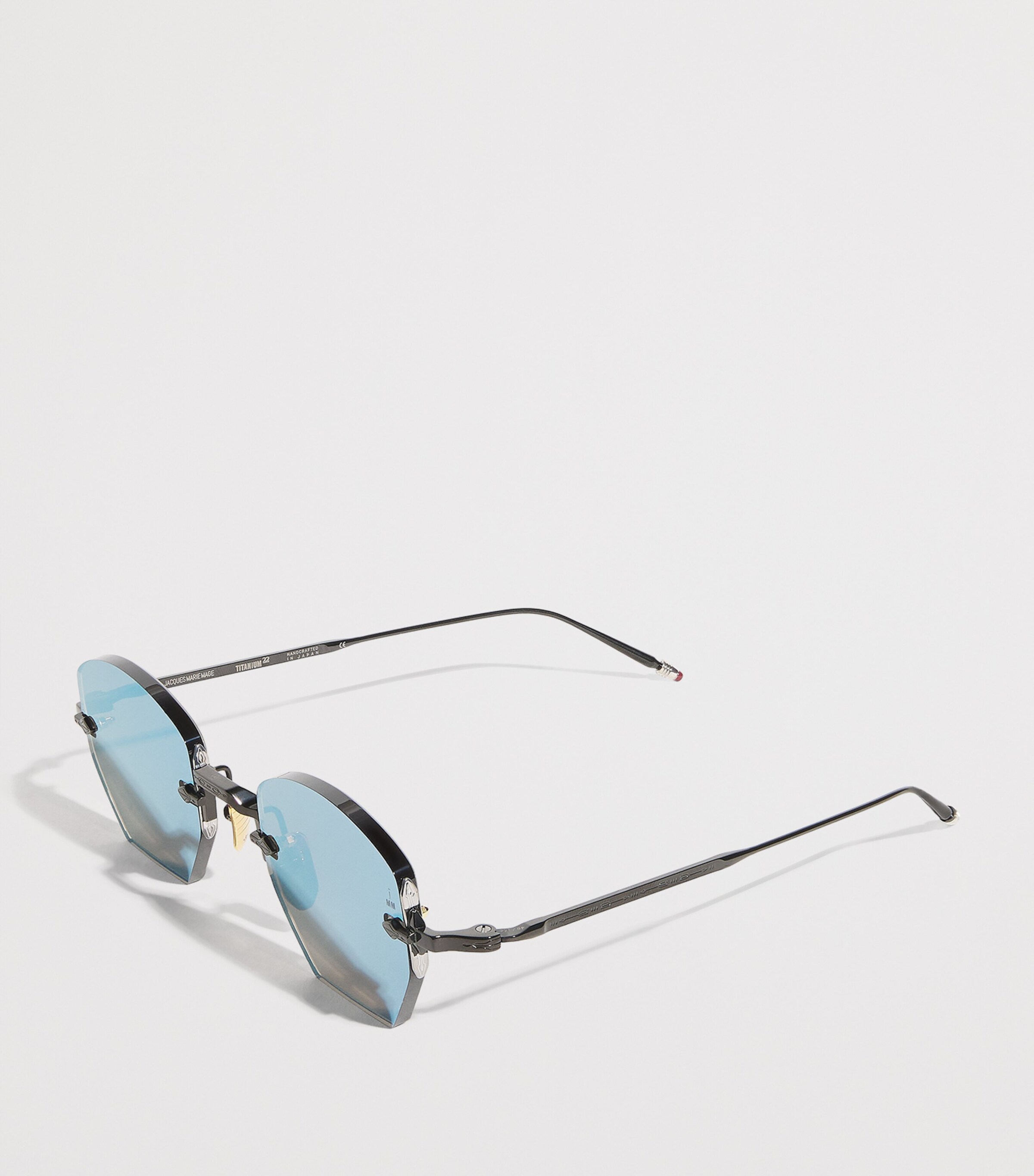 Jacques Marie Mage Titanium Oatman Sunglasses Lagoon Image 3