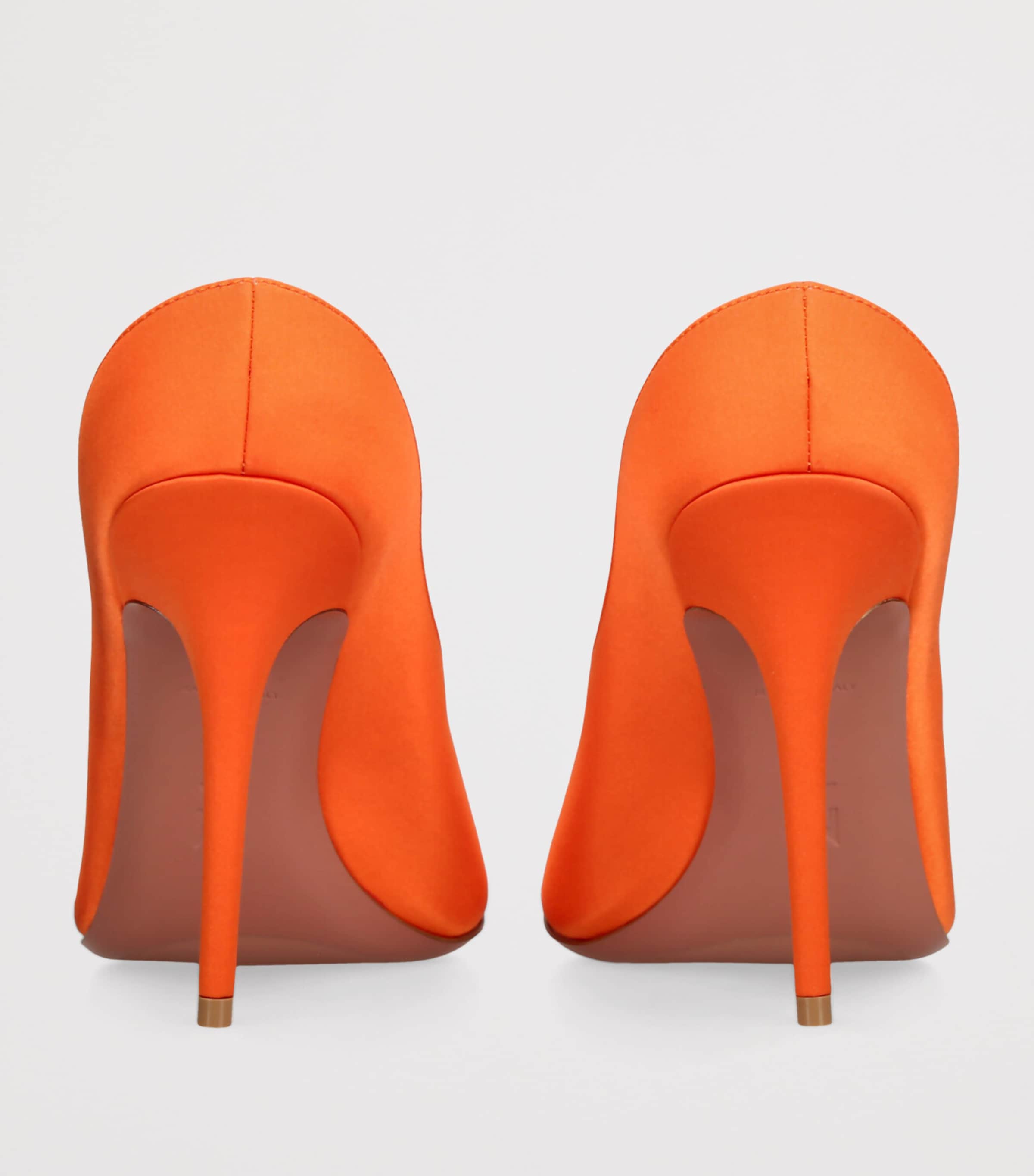 Amina Muaddi Satin Anok Heeled Slipper 105 | Harrods US