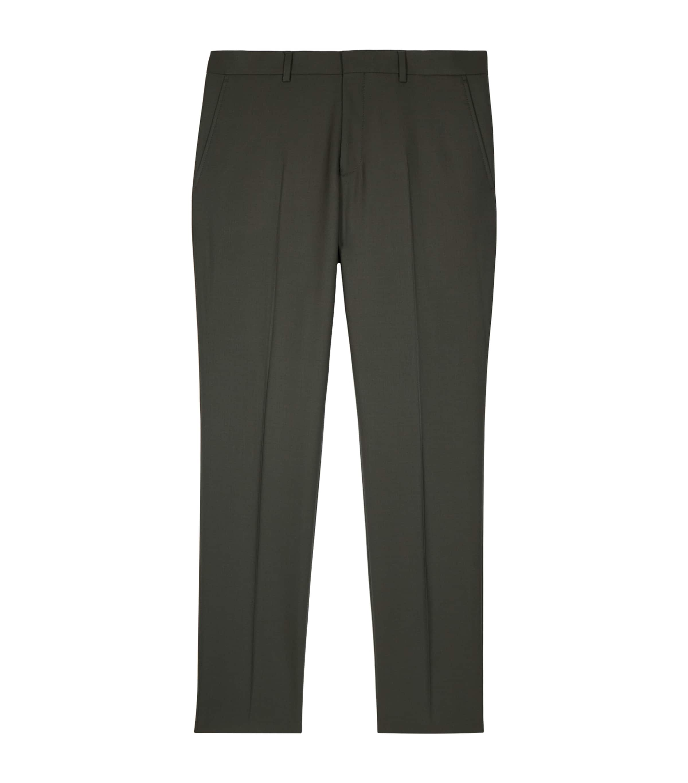 The Kooples Wool Suit Trousers In Green