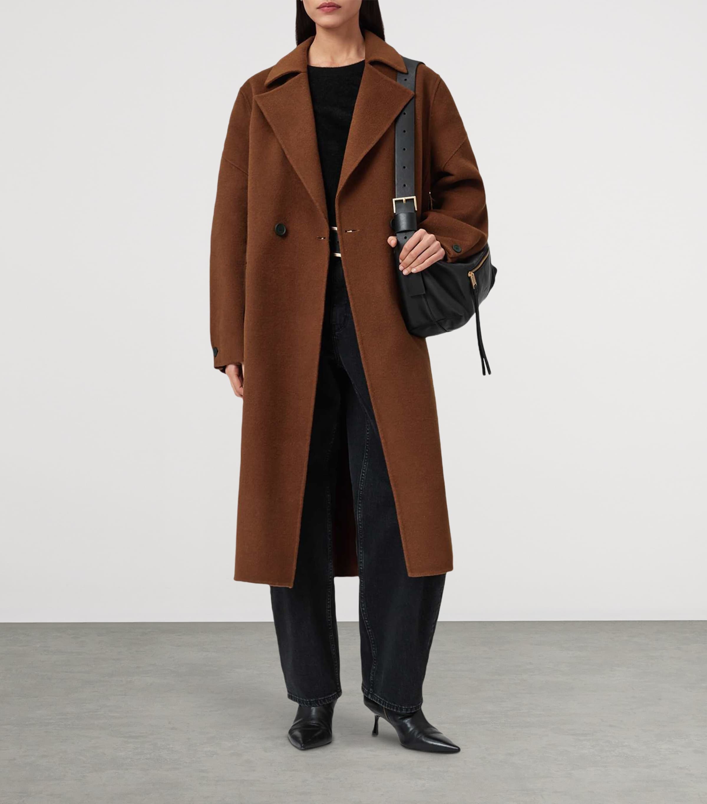 Wool-Blend Sellma Coat CINNAMON BROWN Image 3