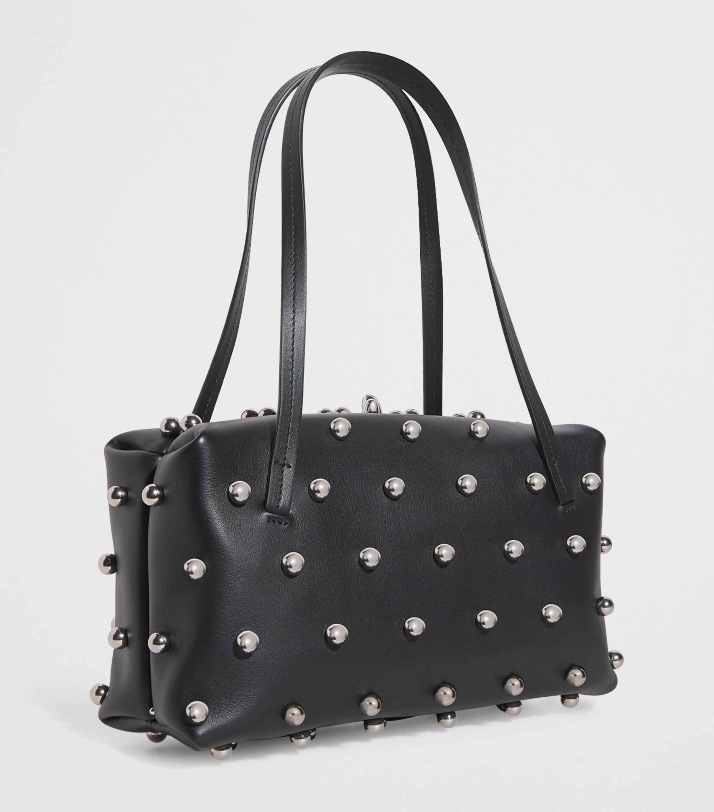 トートバッグ JIL SANDER Black Leather Medium Goji Pillow Shoulder Bag 717cbe2de1de30b06ff690cbc4f786