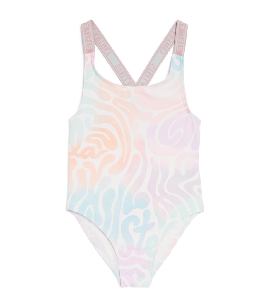 Stella McCartney Kids Tie-Dye Print Swimsuit (3-14+ Years) Image 1