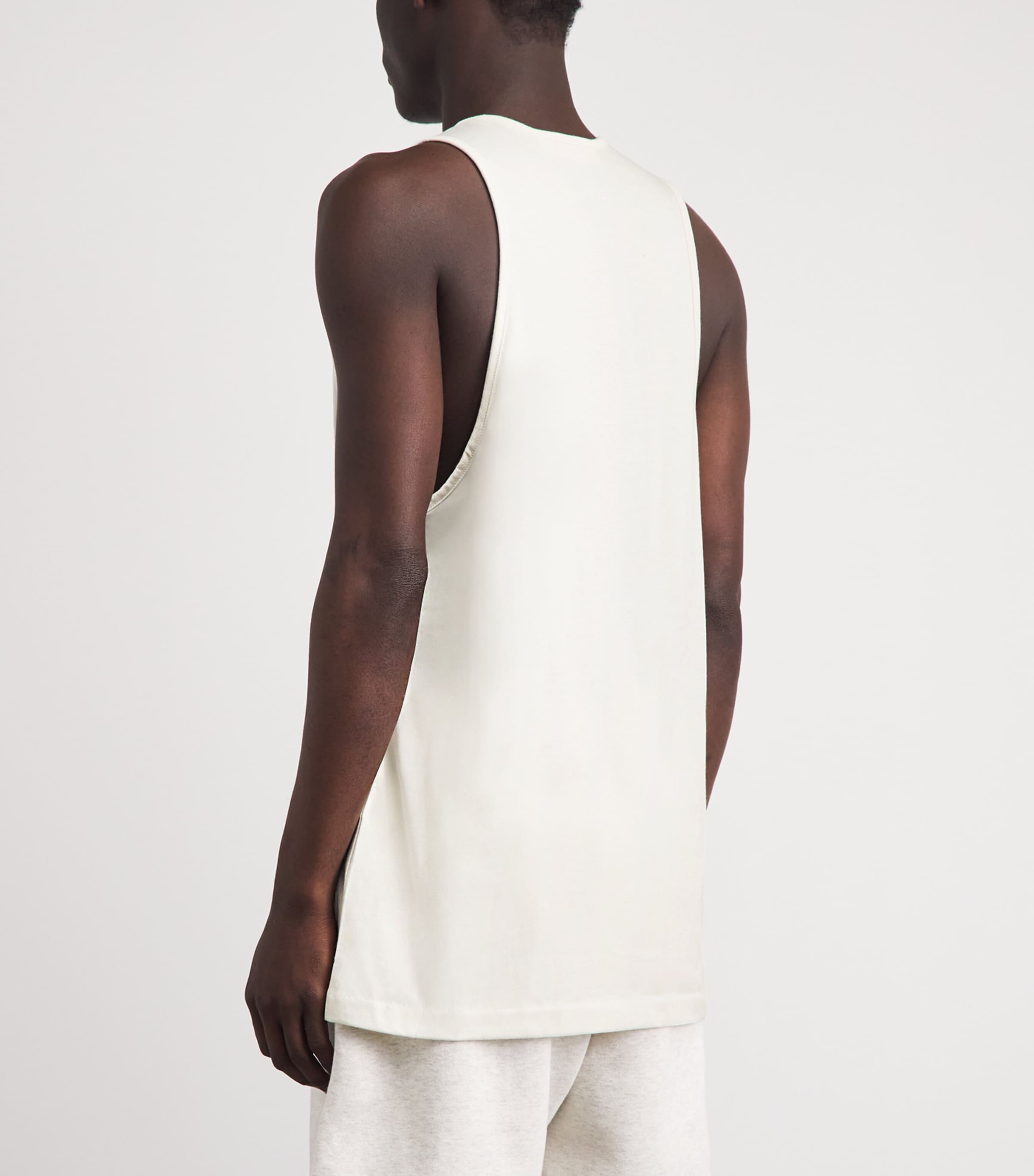 FEAR OF GOD ESSENTIALS Mens Cotton-Blend Oversized Tank Top Ivory Image 5