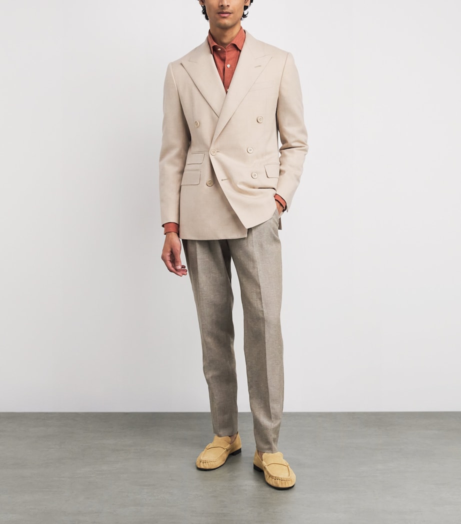 Wool Kent Double-Breasted Blazer SUMMER SAN Image 2