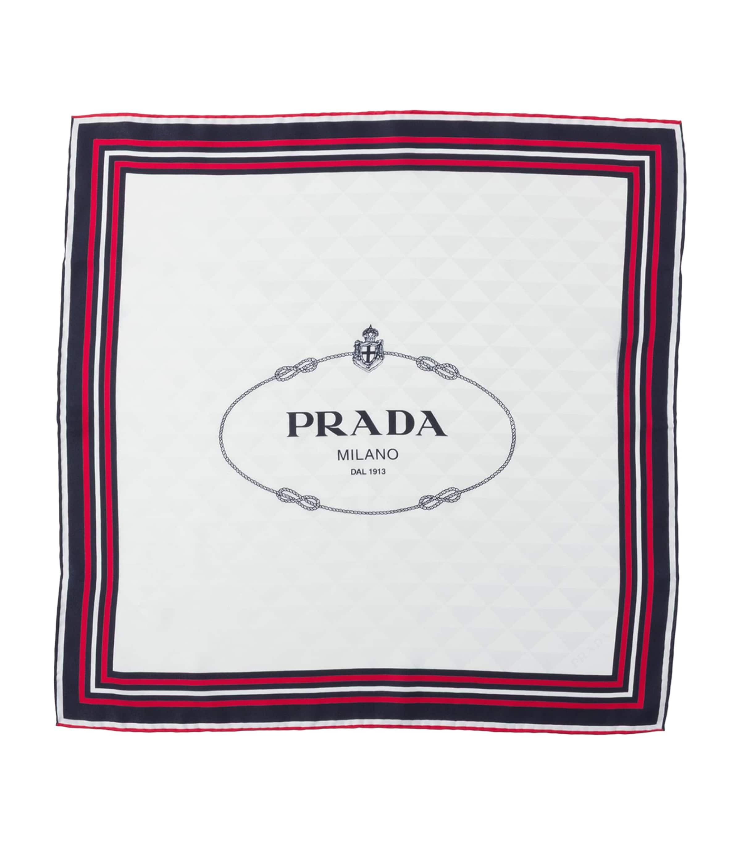 Silk Twill Jacquard Scarf F061T Image 3