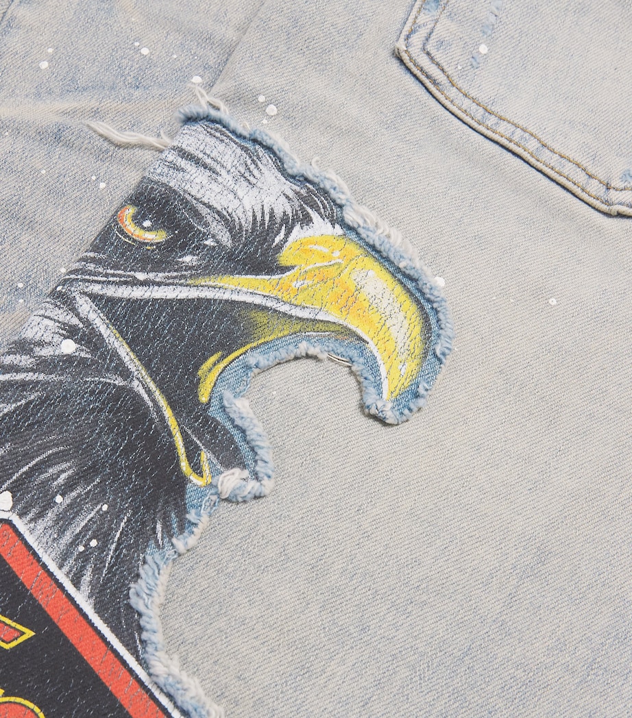 Distressed Cement Thrasher Skinny Jeans ANTIQUE INDIGO Image 5