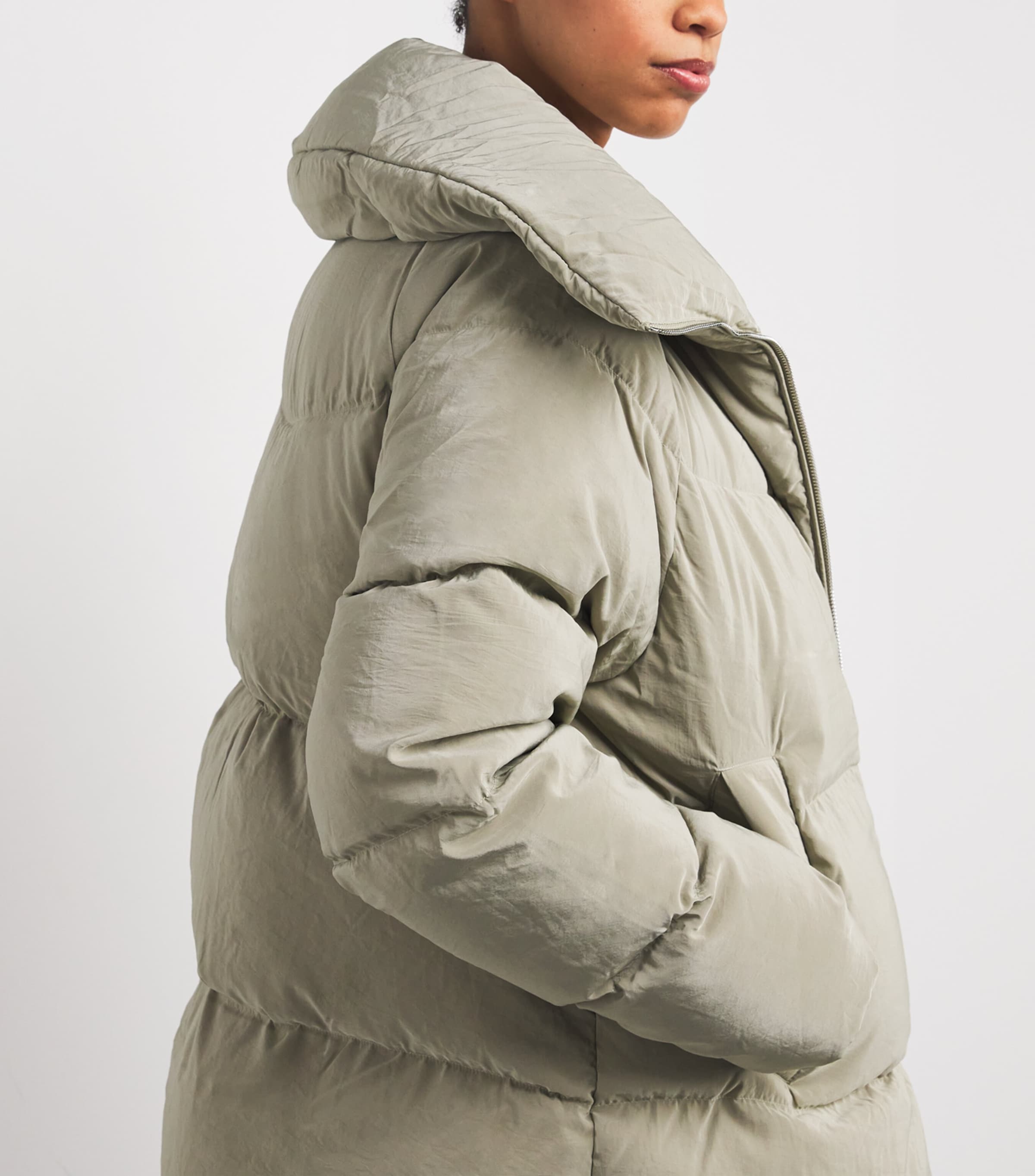 Down Valencia Puffer Jacket AGATE GREY Image 6
