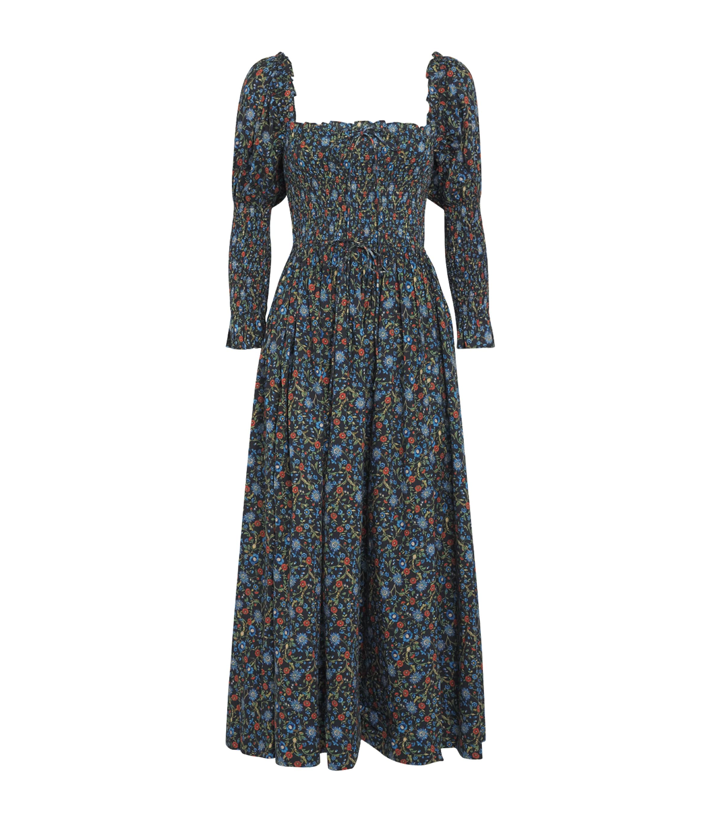 Doen Organic Cotton Bijou Maxi Dress In Gray