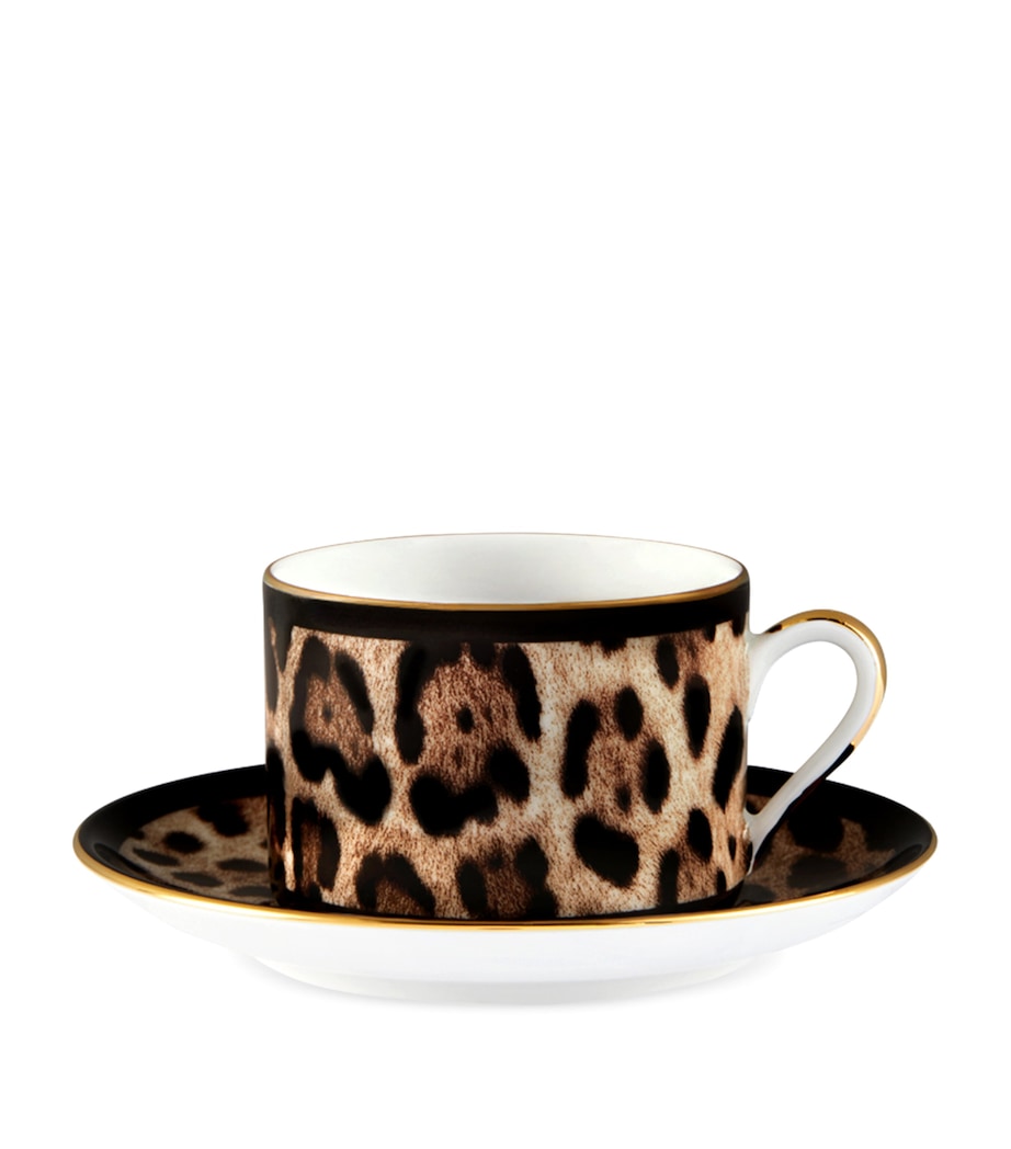 Leopardo Teacup and Saucer UL003 LEOPARDO Image 1