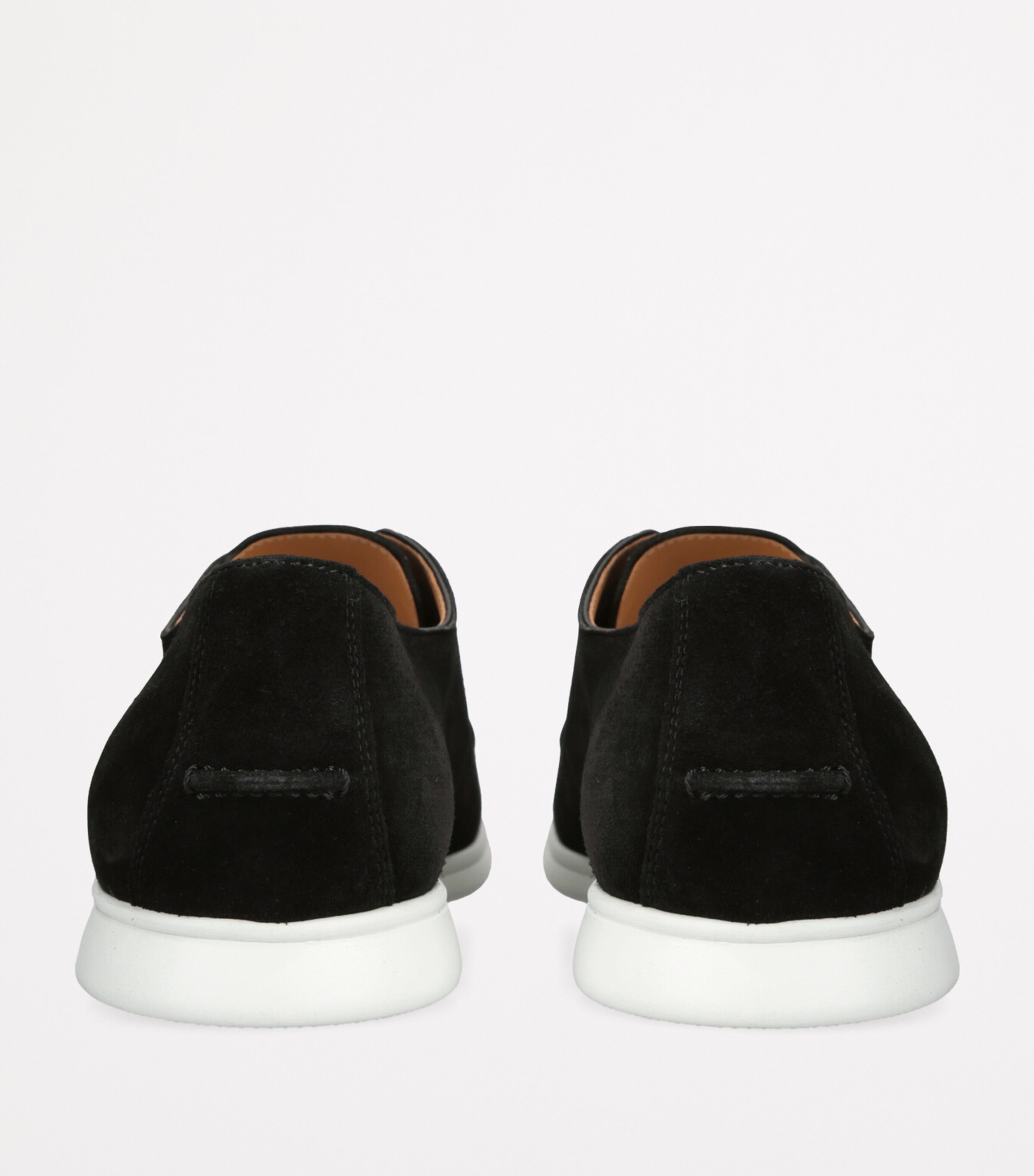 Suede Slip-On Loafers BLACK Image 2