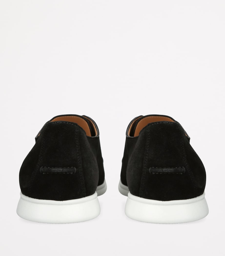 Suede Slip-On Loafers BLACK Image 2