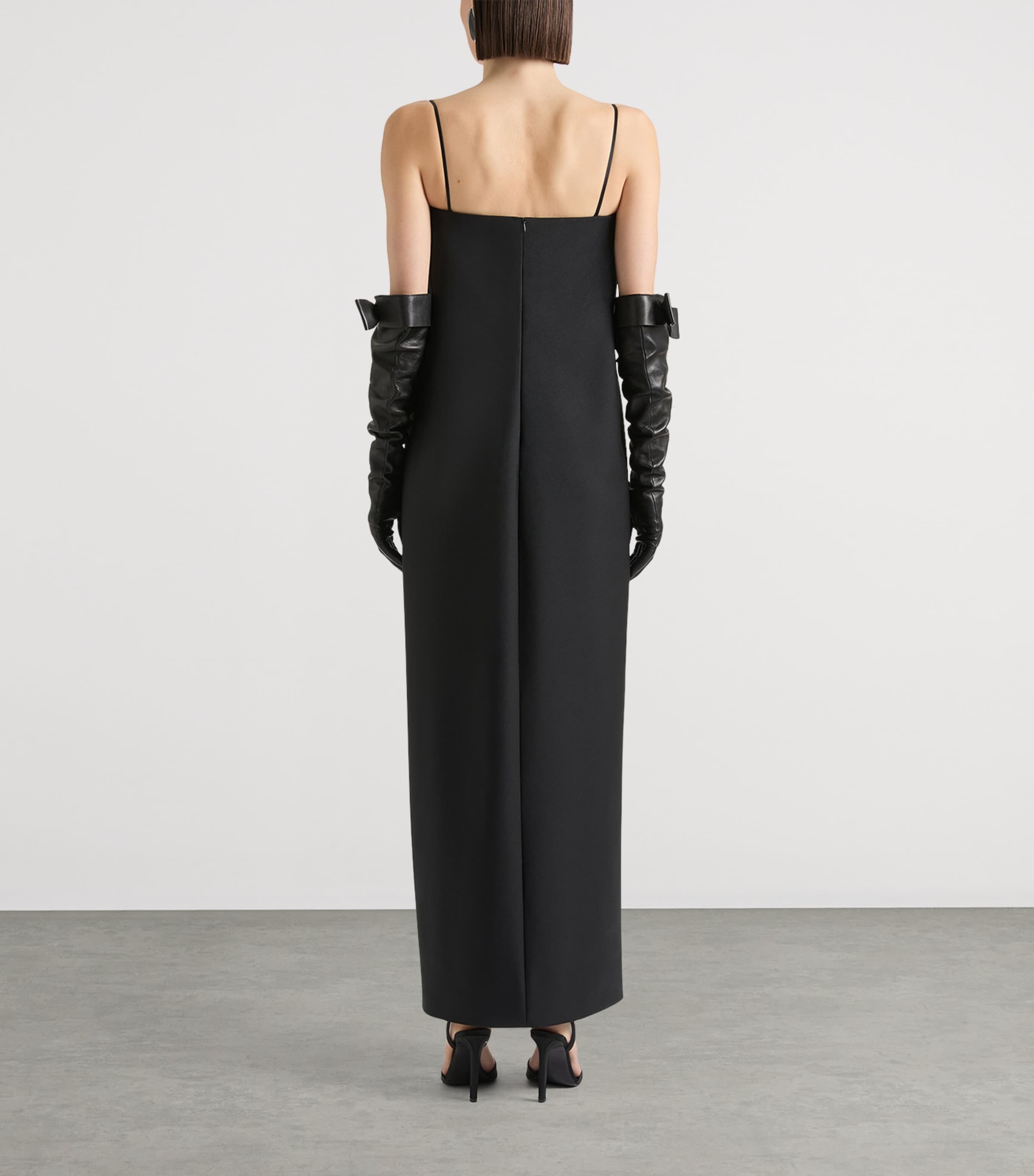 Givenchy Womens Wool-Mohair Sliced Maxi Dress Image 3
