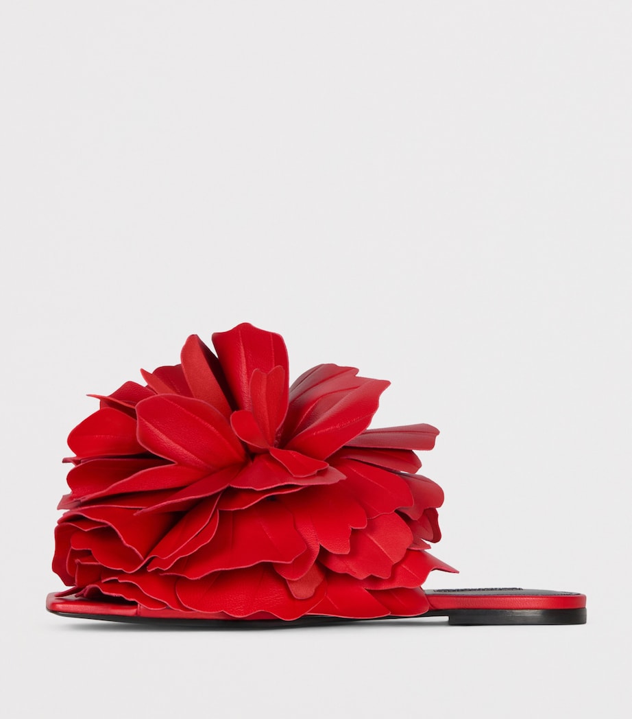 Givenchy Leather Boudoir Rose Sandals Vermillon Image 3