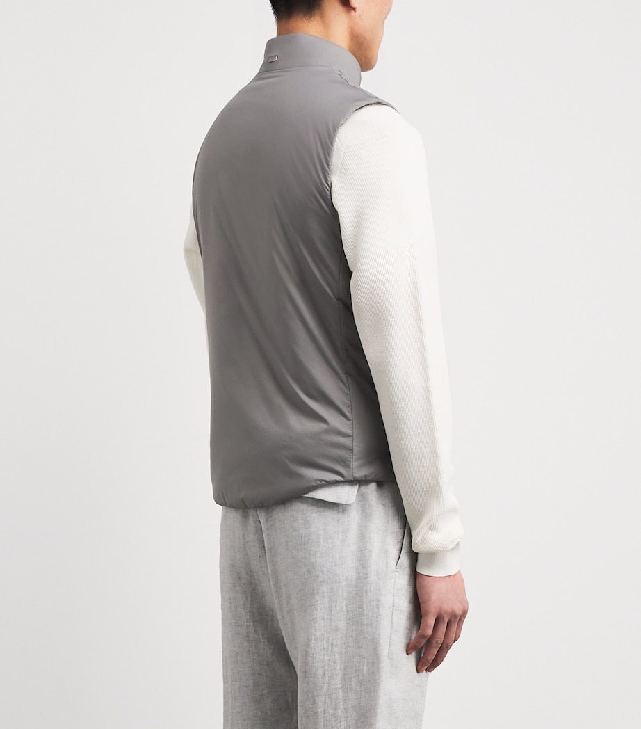 Herno Mens Ecoage Gilet Grigio Chiaro Image 5