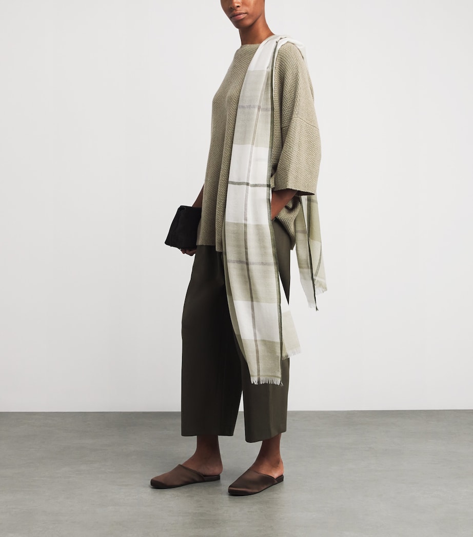 Cashmere Square-Neck Top GRNSND Image 2