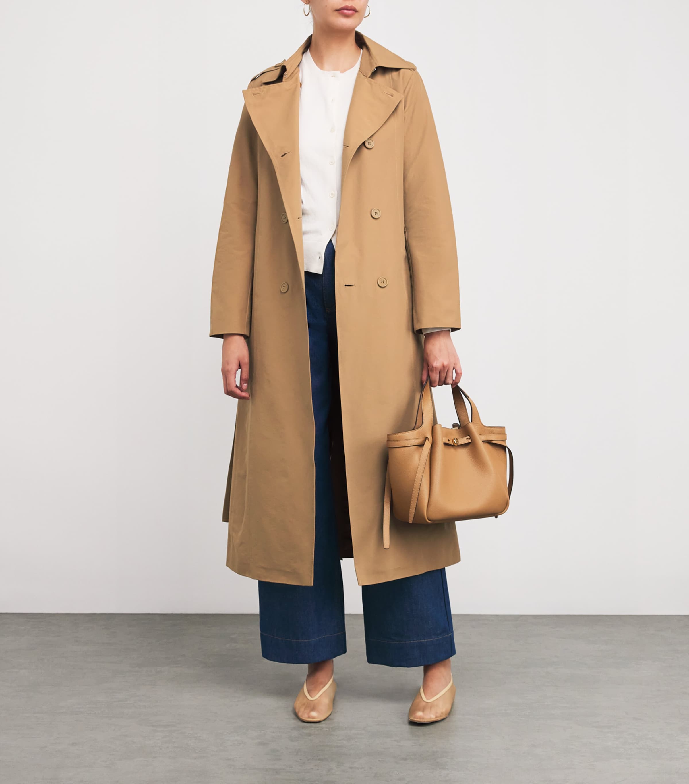 Cotton-Blend Trench Coat TOBACCO Image 2