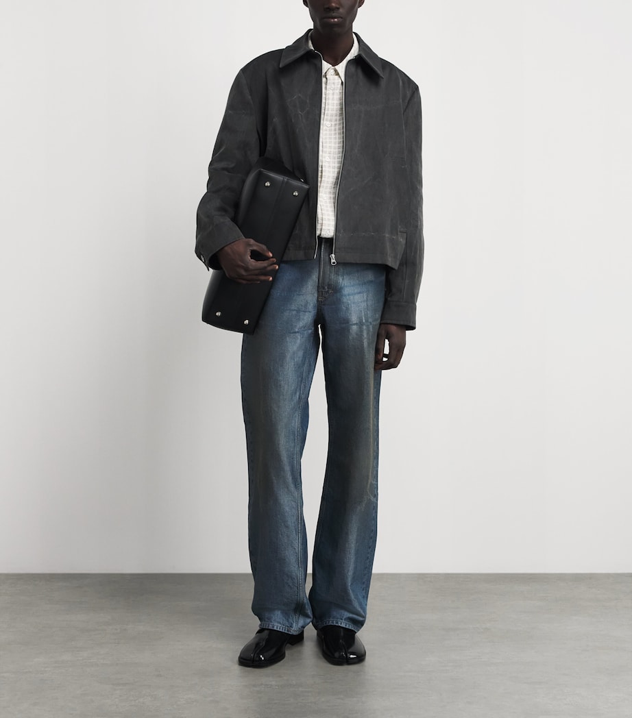 Séfr Mens Cotton Tazio Jacket Marble Charcoal Image 2