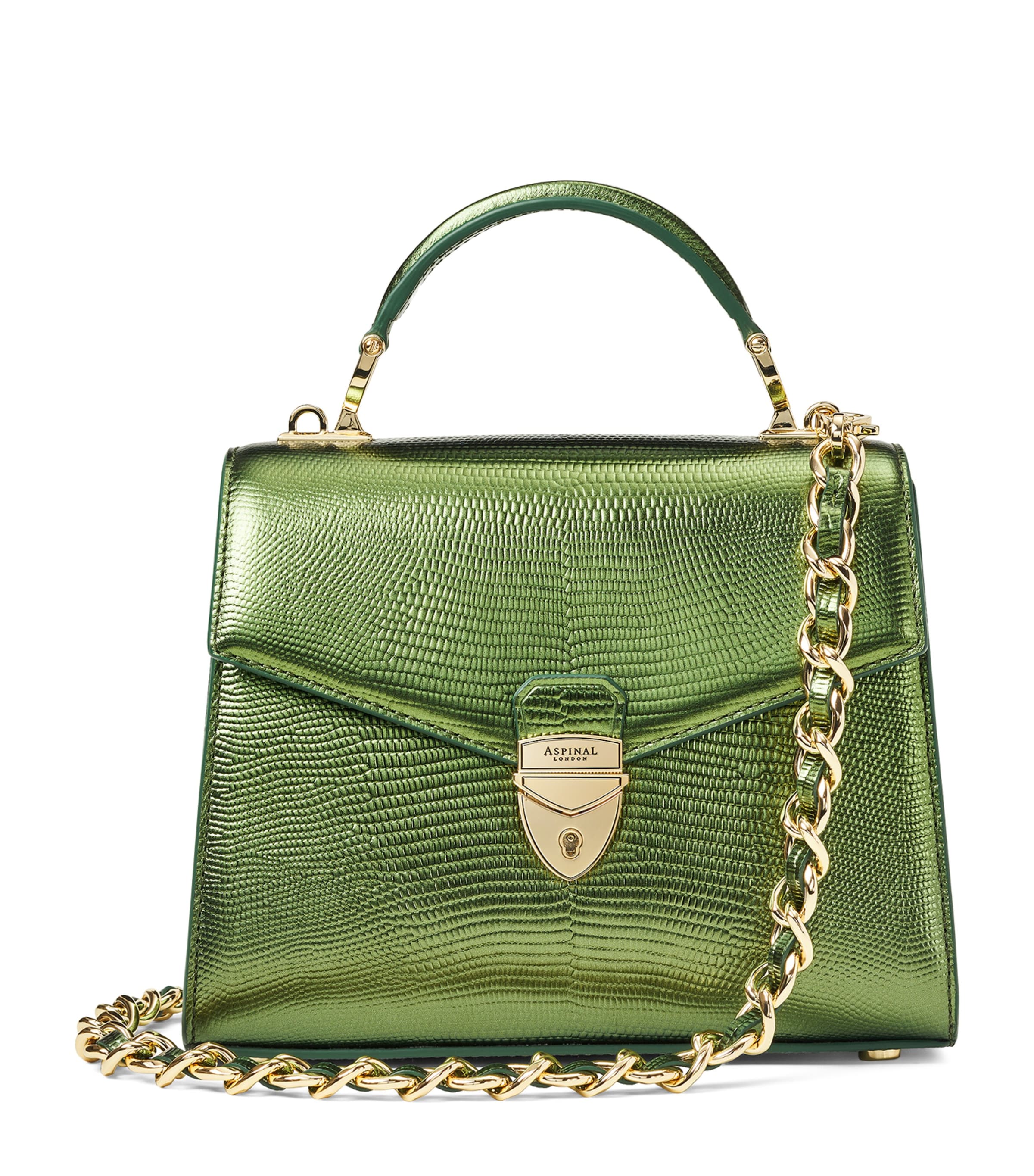 Aspinal Of London Midi Mayfair 2 Top-handle Bag In Green