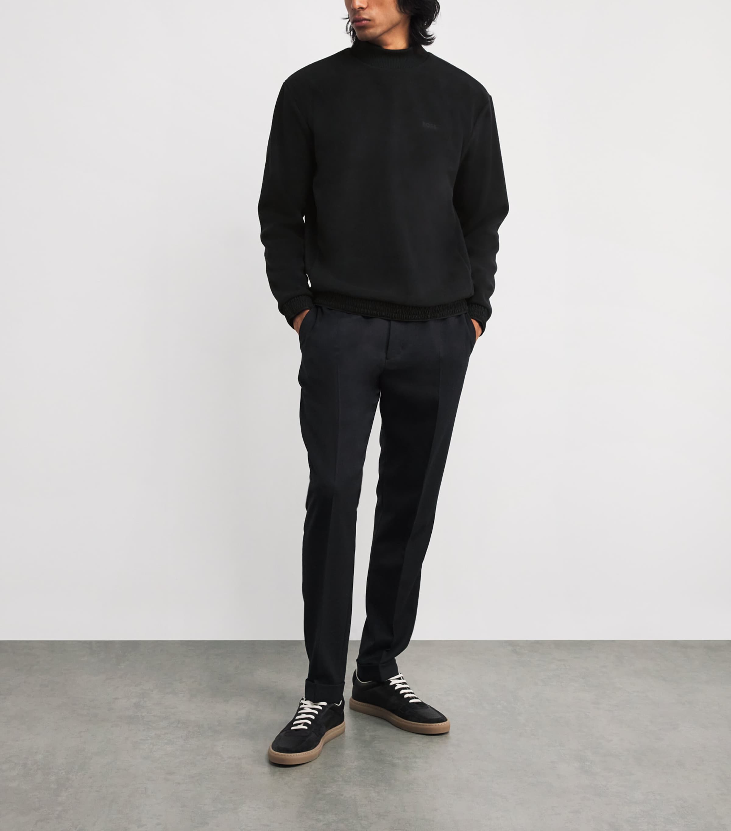 Logo Sweatshirt 001BLACK Image 2