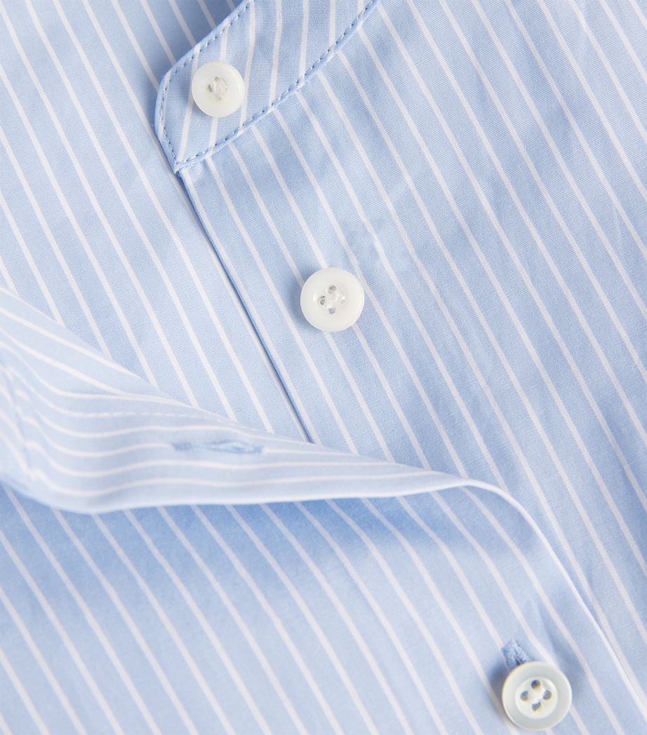 Cotton Stripe The Gathered Blouse LIGHT CHAMBRAY MULTI Image 5