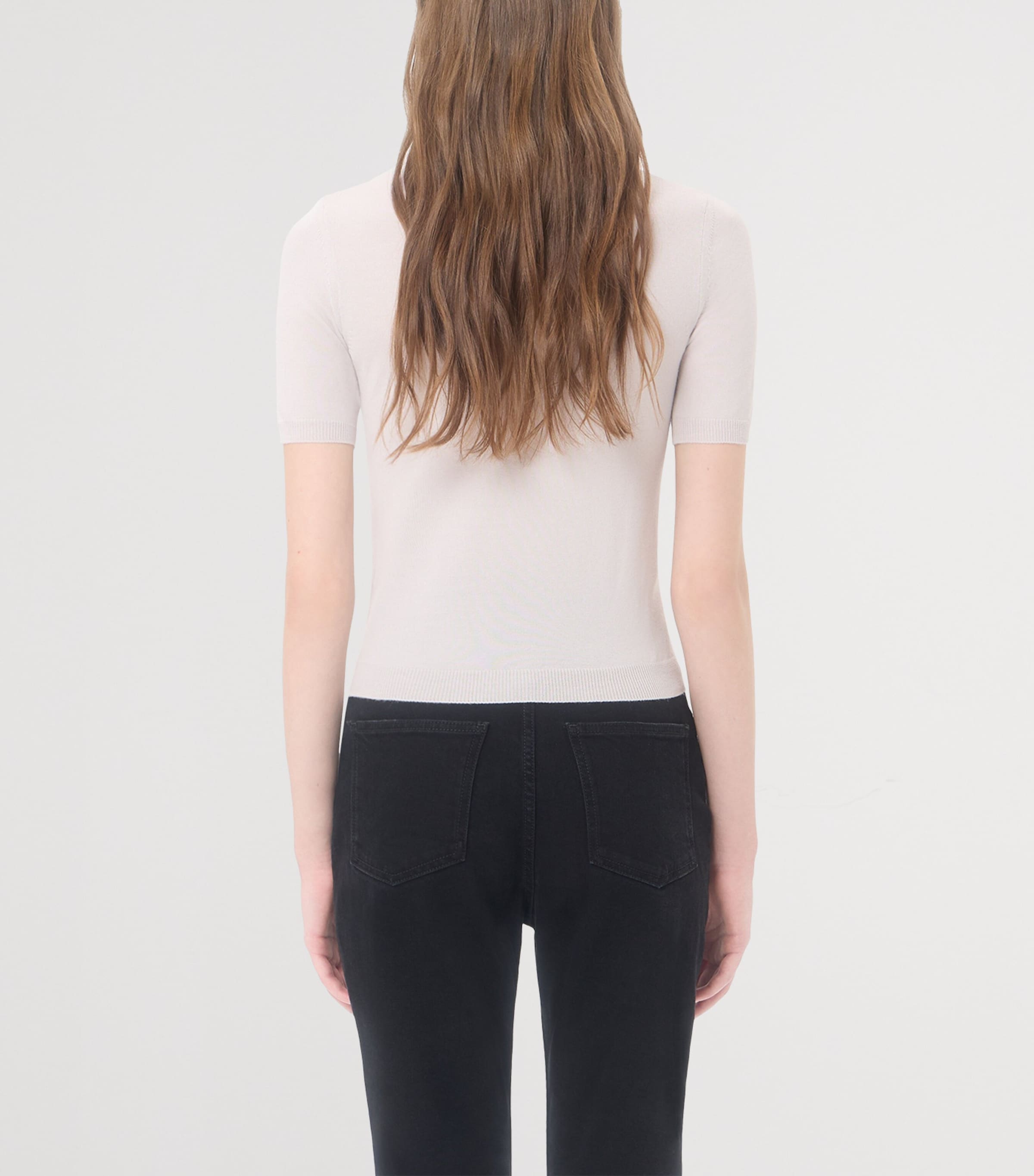 Valentino Womens Virgin Wool Embroidered T-Shirt Sweater Image 5