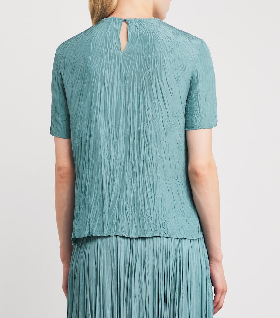 Silk Brunet Top LAGOON Image 4