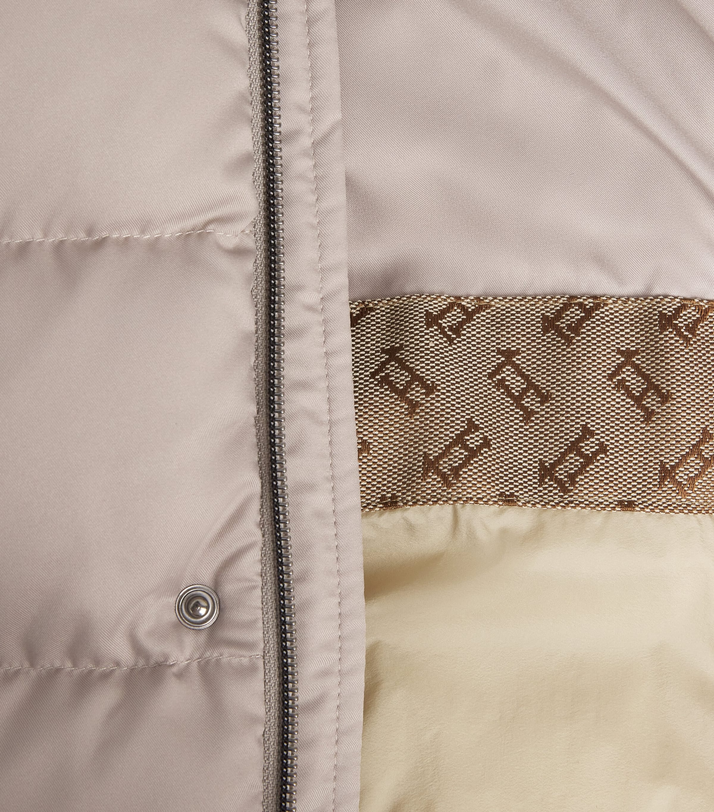 Herno Mens Down Quilted Puffer Jacket Grigio Perla Image 6