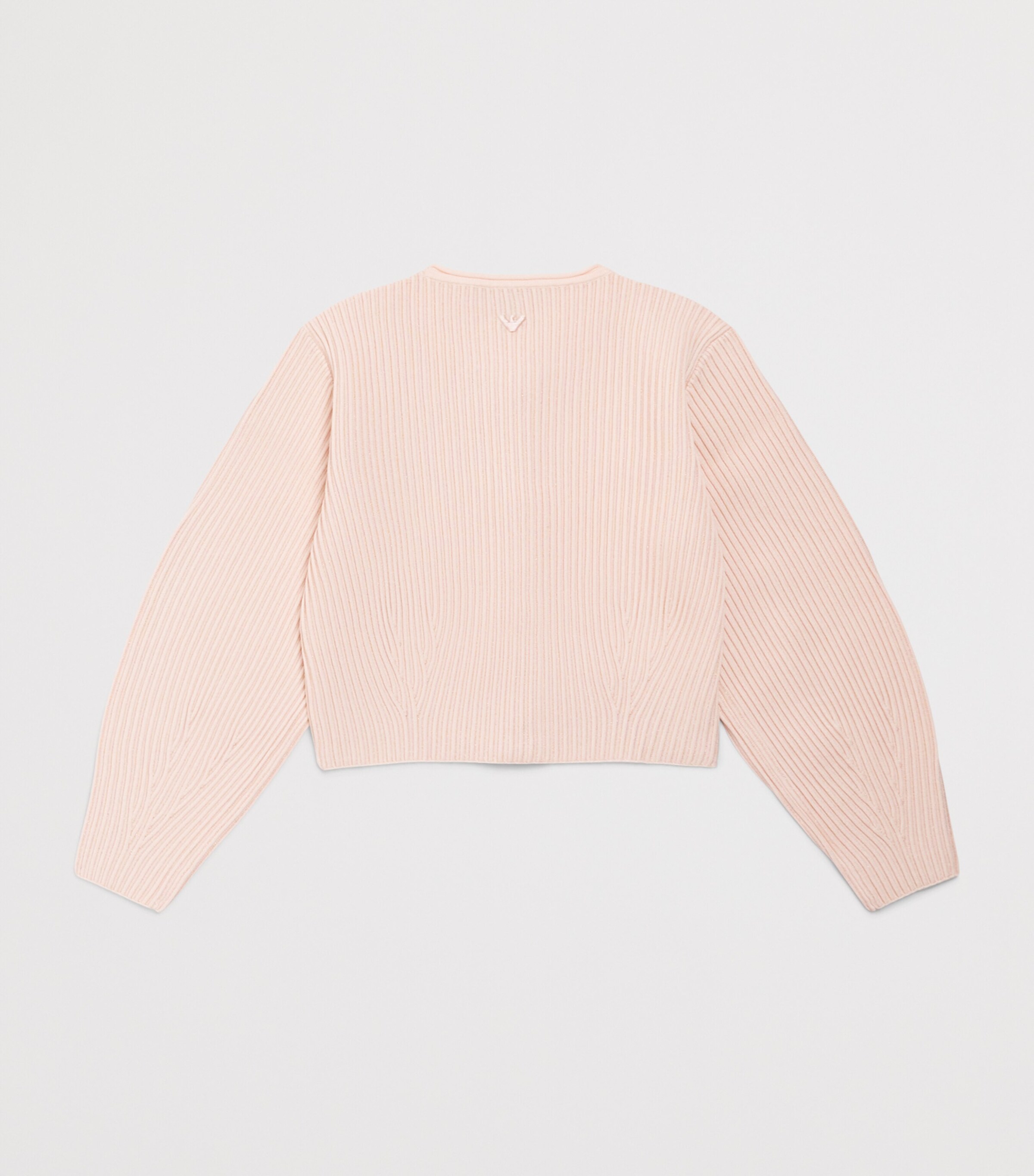 Emporio Armani Kids Technical Rib-Knit Cardigan (4-12 Years) Rose Dust Image 2