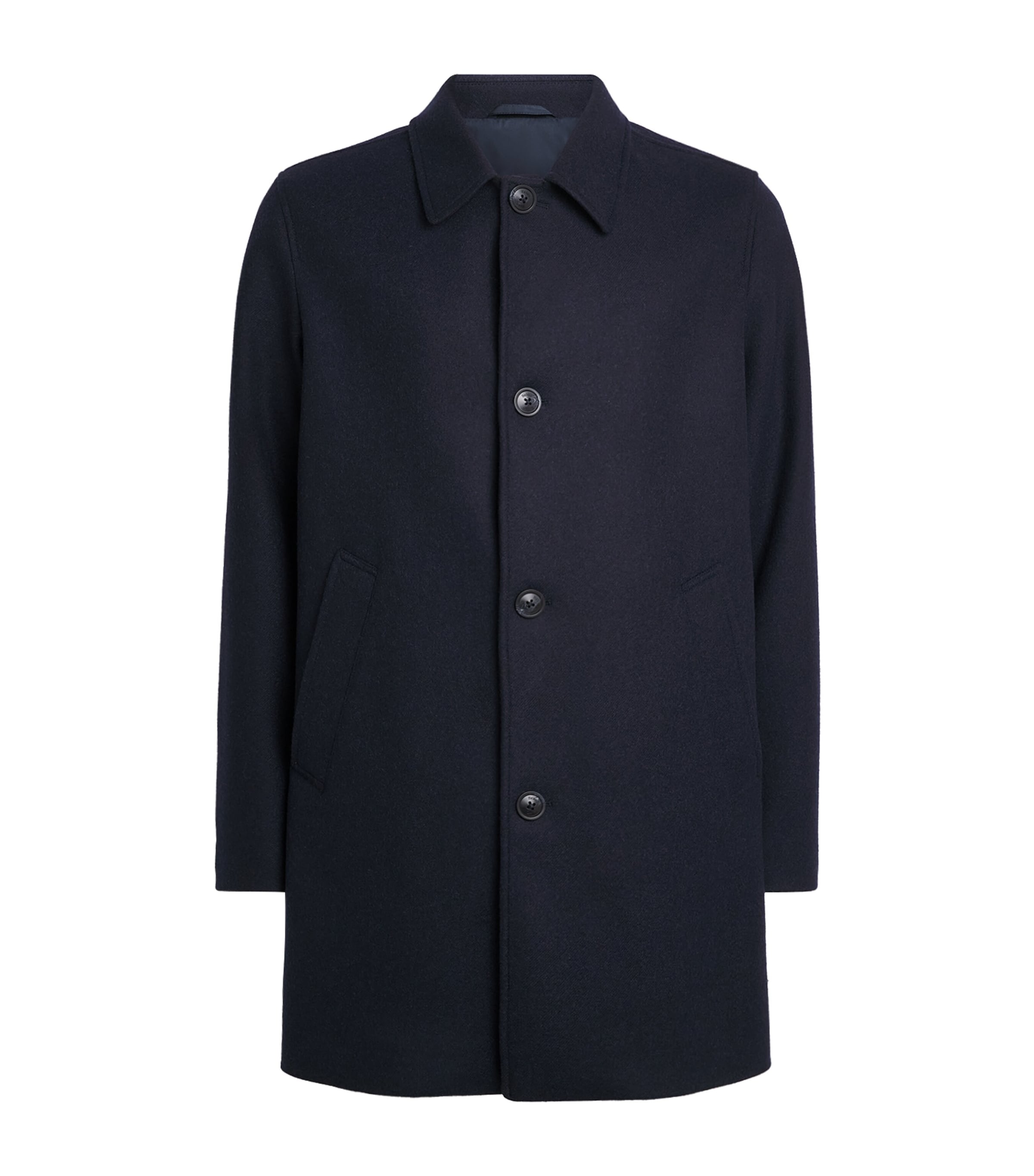 Herno Mens Virgin Wool Coat Image 1