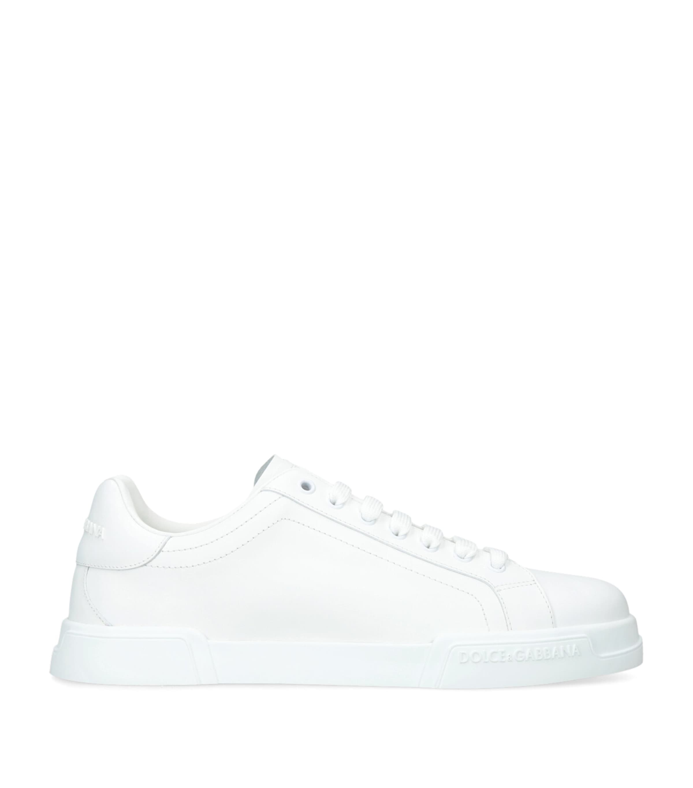 Dolce & Gabbana Leather Portofino Sneakers | Men Shoes | Trainers | Low-Top Trainers | Designers | Dolce & Gabbana