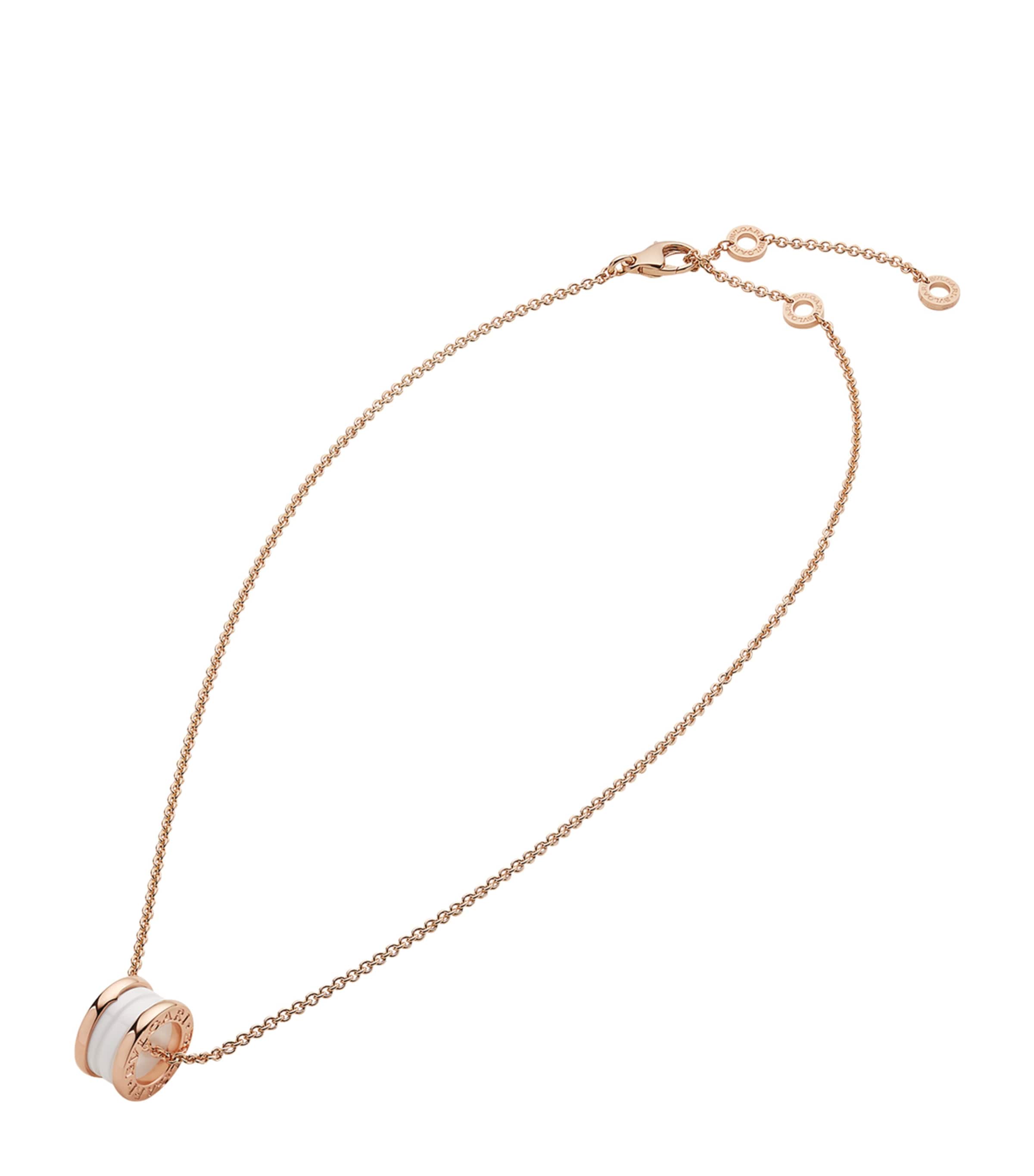 Rose Gold And Ceramic B.zero1 Necklace PINK GOLD Image 1