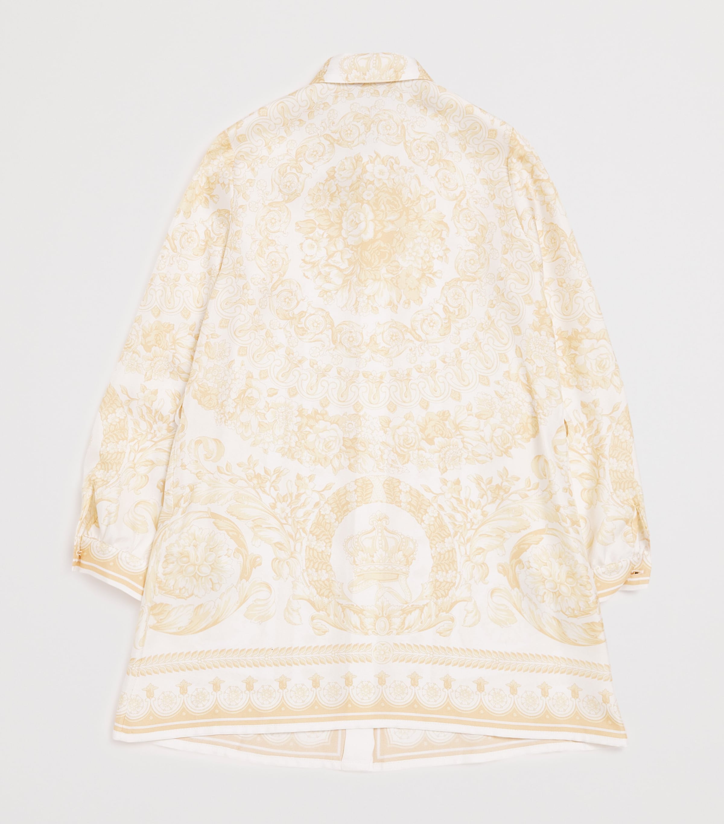 Silk Twill Shirt Dress (6-14 Years) 5Y570 WSHED OUT GOLD Image 2