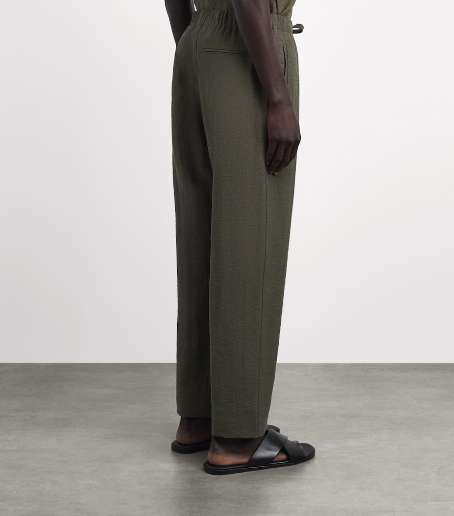 COMMAS Mens Drawstring Resort Trousers Dark Taupe Image 5