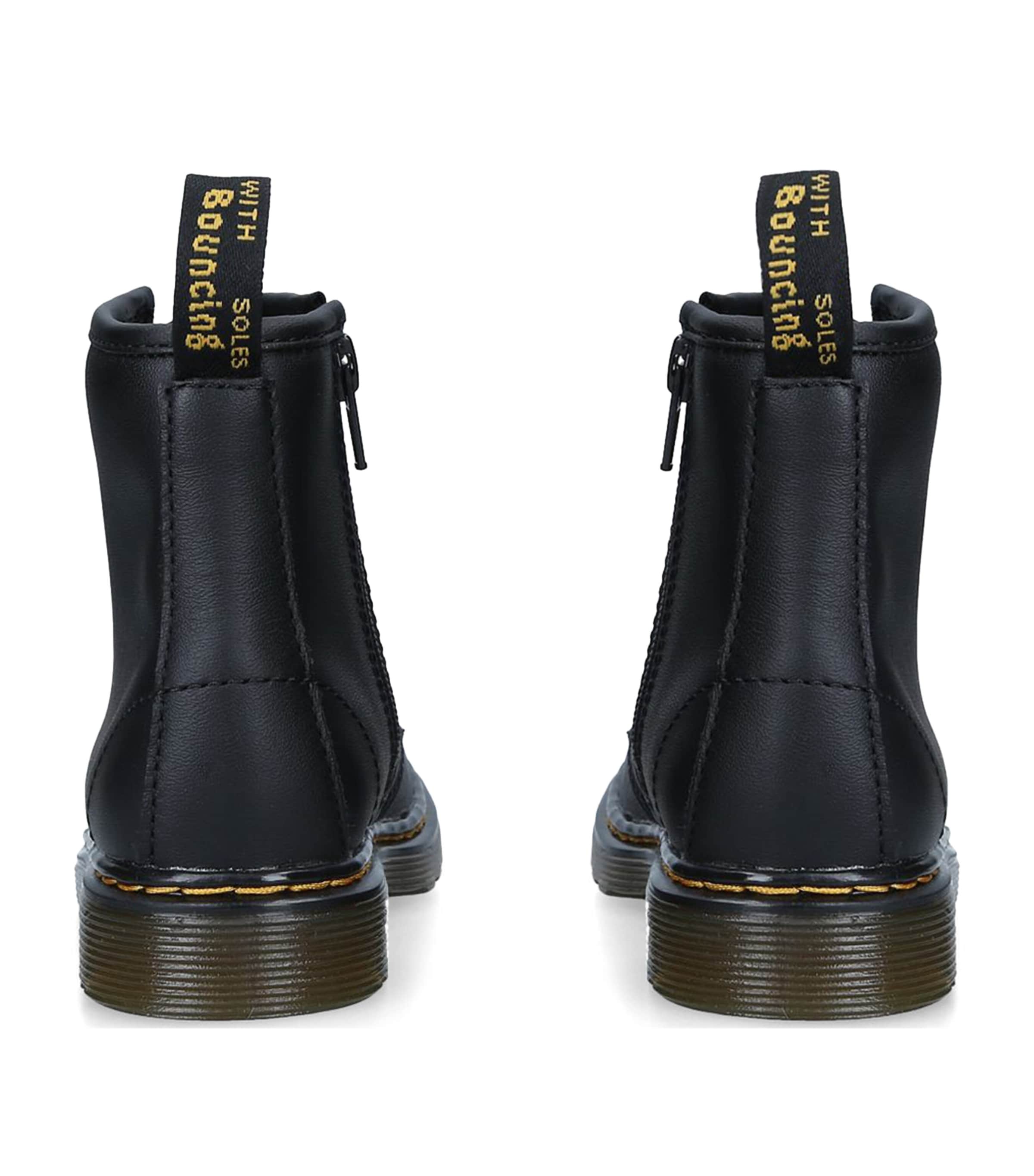 Leather Vintage 1460 Boots BLACK Image 2