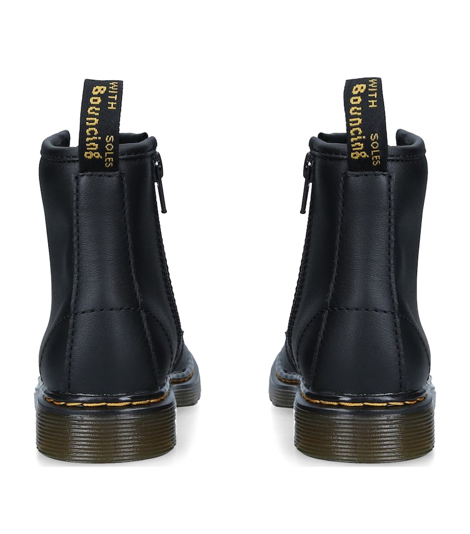 Leather Vintage 1460 Boots BLACK Image 2