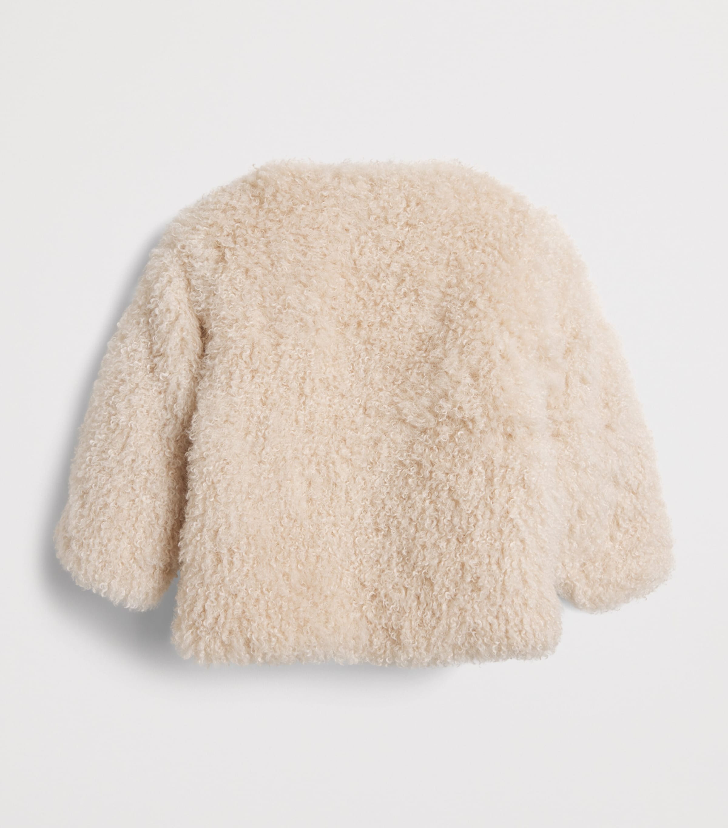 Bonton Textured Coat (2-14 Years) Milk Image 2