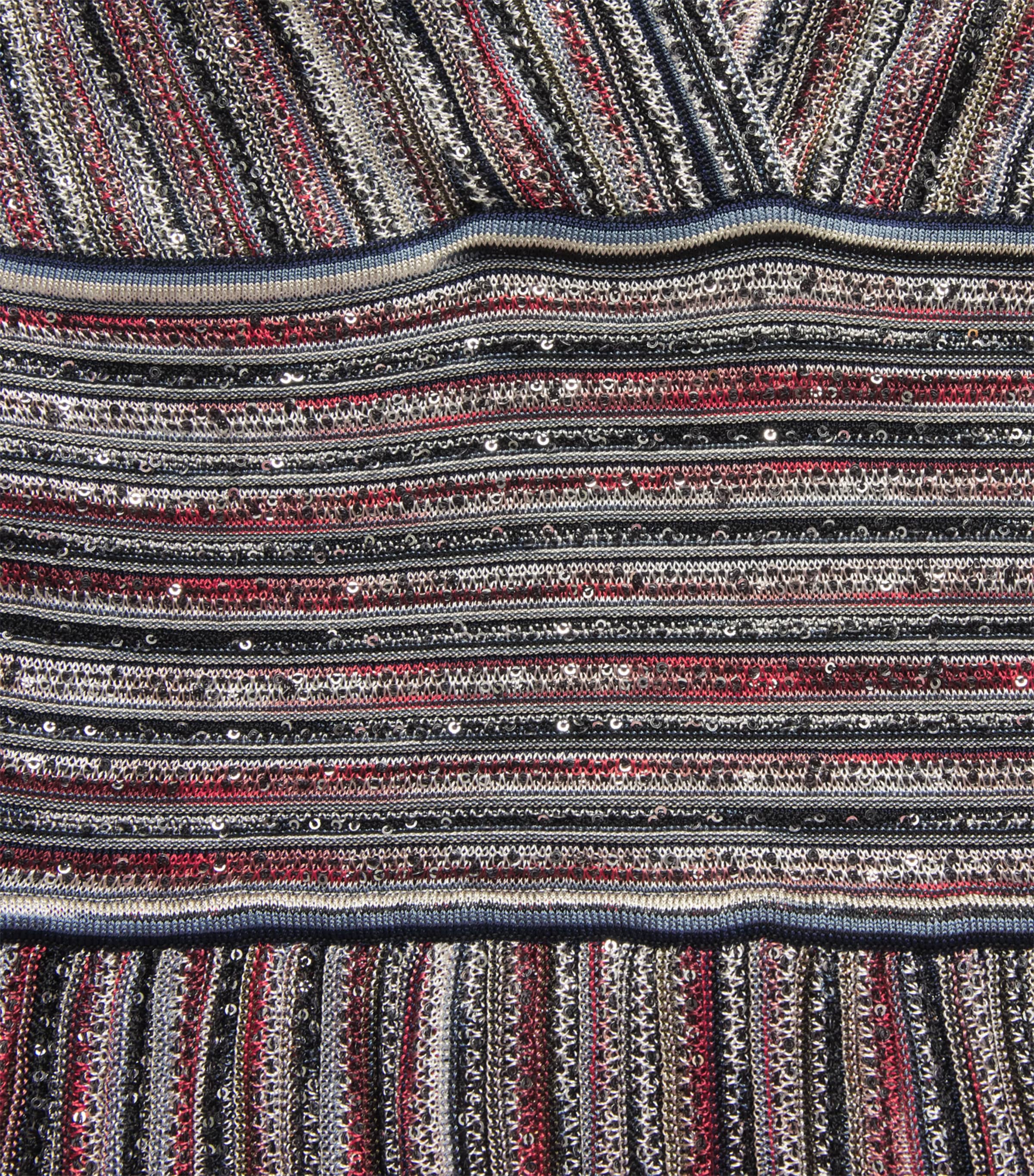 Lurex Embellished Stripe Maxi Dress SMSMB DRK W RED/BLUE Image 5