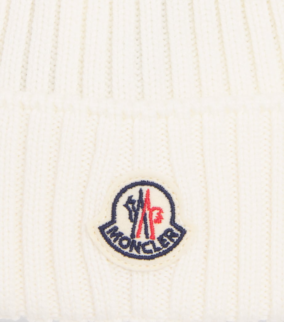 Moncler Enfant Virgin Wool Pom-Pom Beanie Image 2