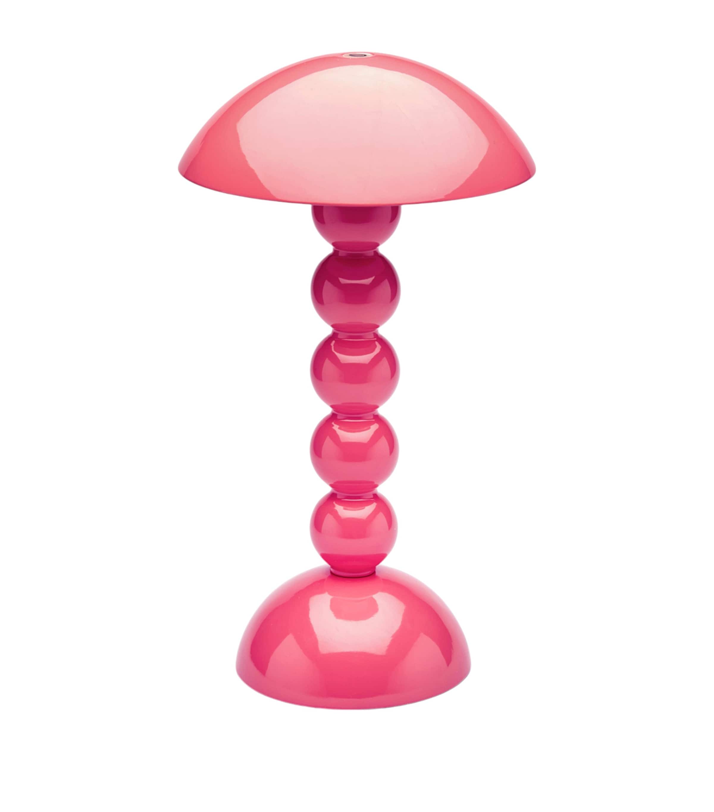 Addison Ross Bobbin Rechargeable LED Lamp (30cm) Pink Image 1