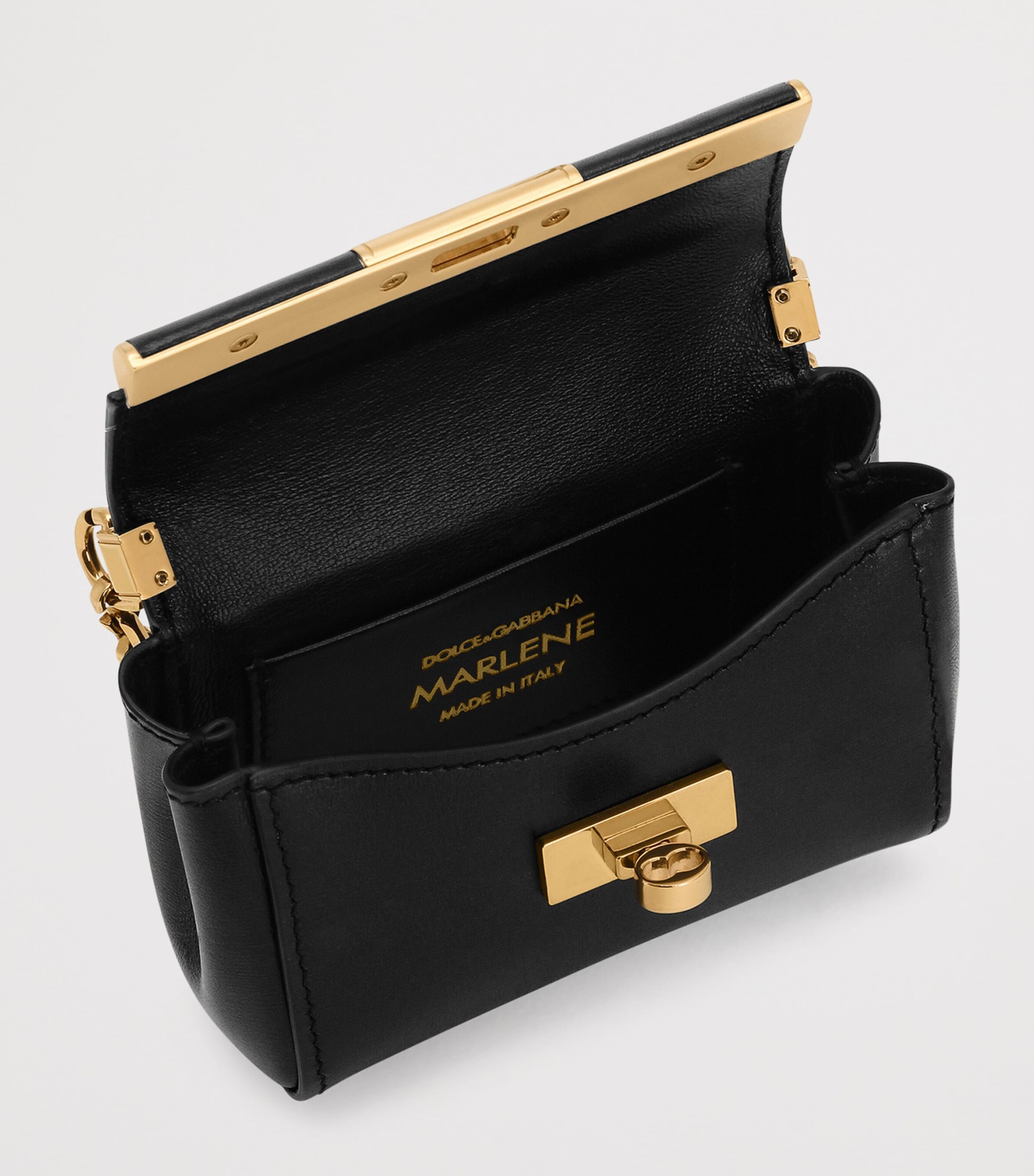 Micro Calfskin Marlene Shoulder Bag 80999-BLACK Image 4