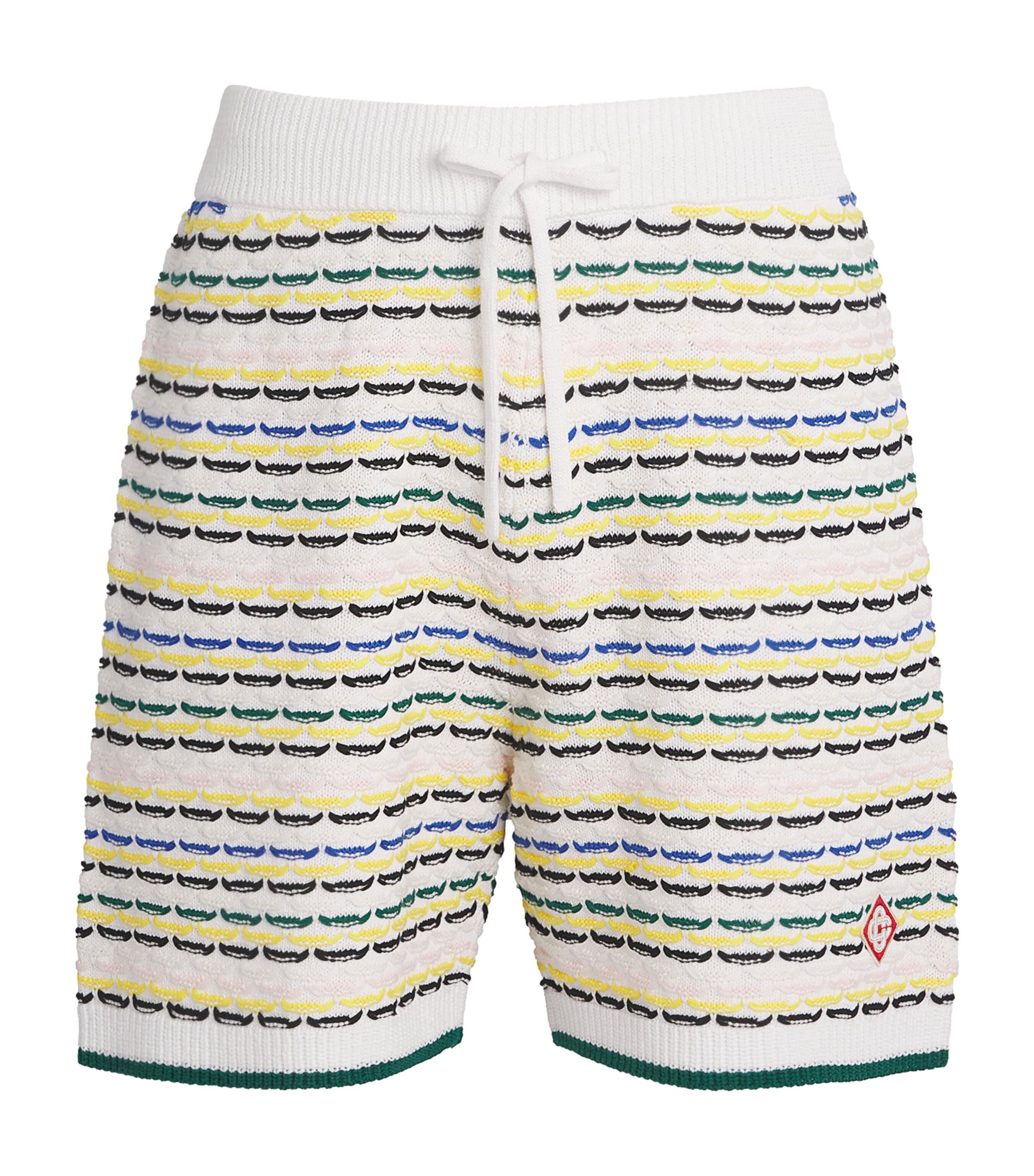 Cotton Tuck-Stitch Shorts MULTI Image 1