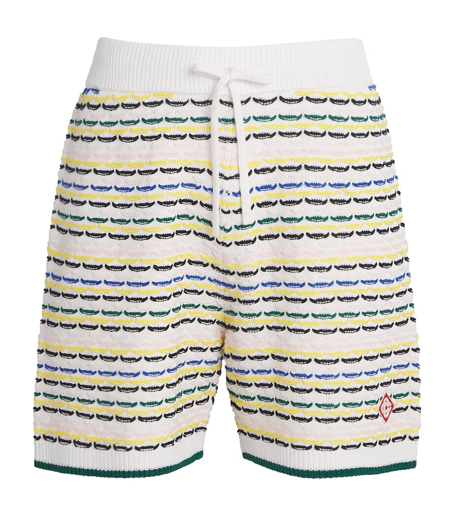 Cotton Tuck-Stitch Shorts MULTI Image 1
